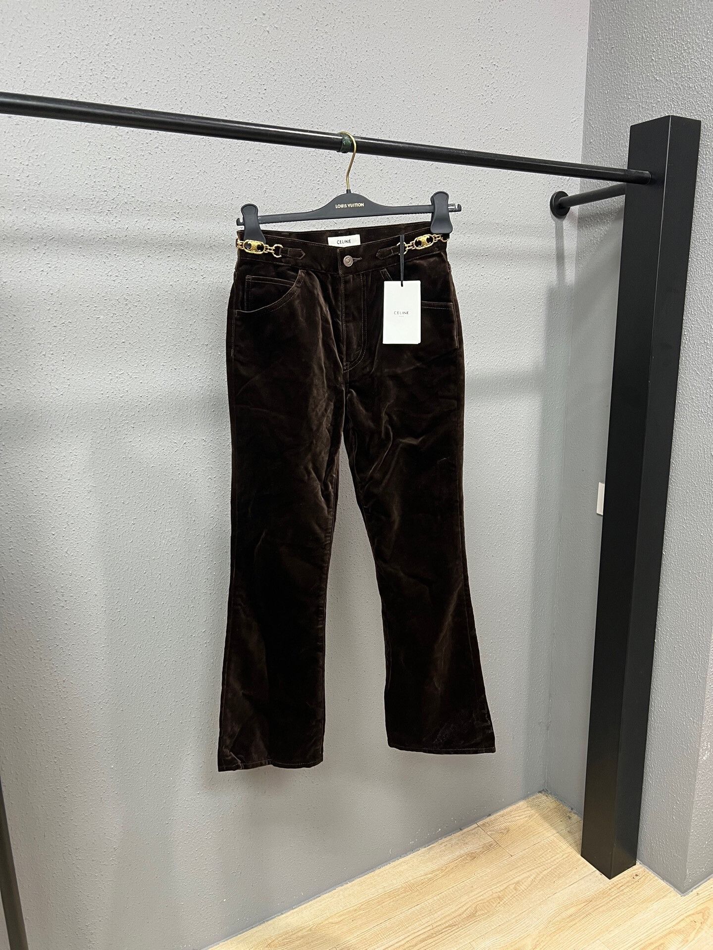 Celine Celine Brown Corduroy Flared Pants Size 27" / US 4 / IT 40 - 1 Thumbnail