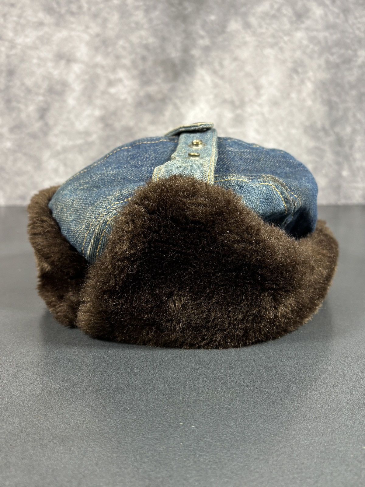 Levi's Vintage Levi's Orange Tab Hat Denim Ushanka Trapper 70s 80s Size ONE SIZE - 10 Thumbnail