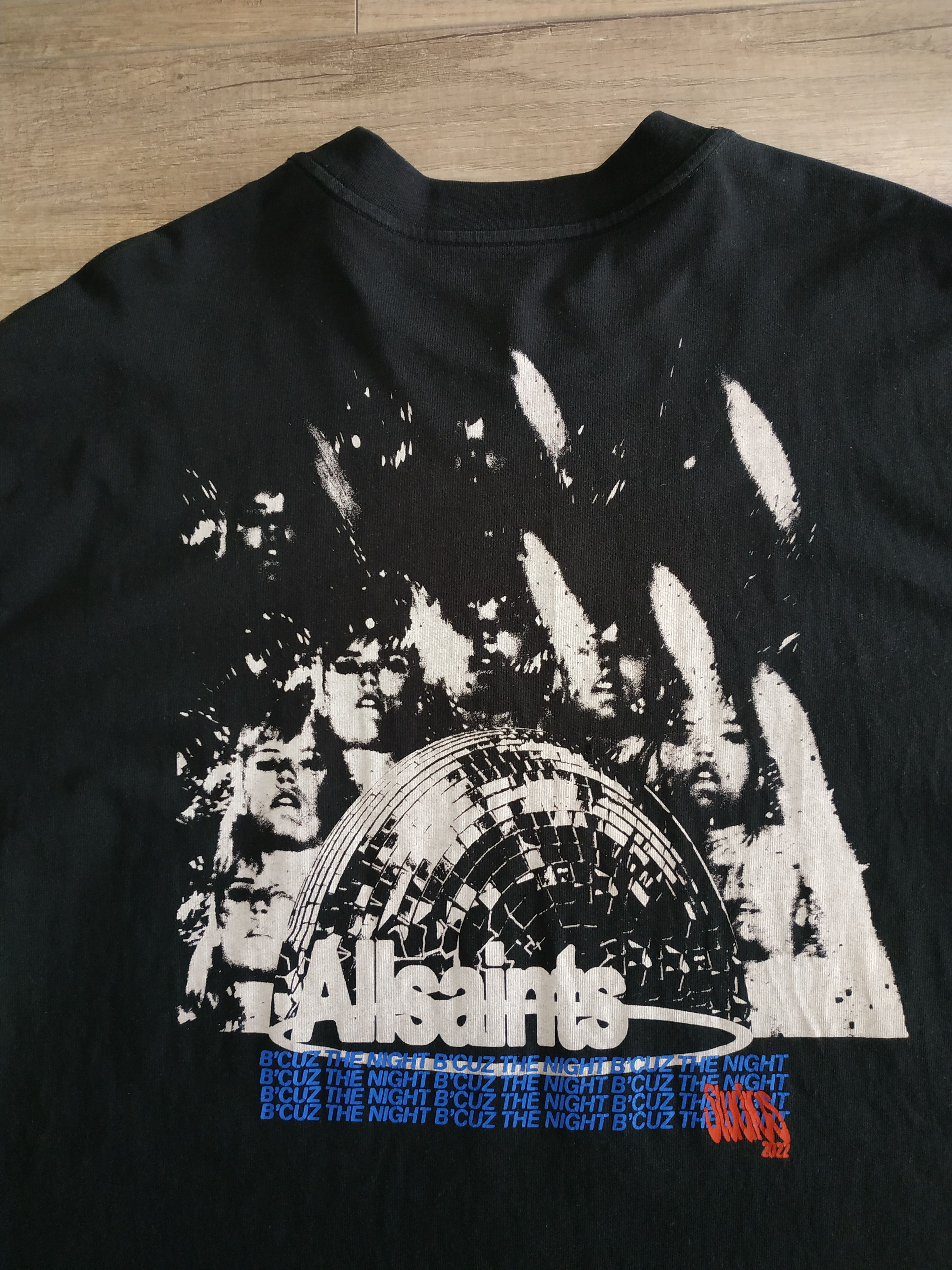 Allsaints × Designer AllSaints Men's Oversize 90's Disco T-shirt, s. LARGE/ XL Size US L / EU 52-54 / 3 - 6 Thumbnail