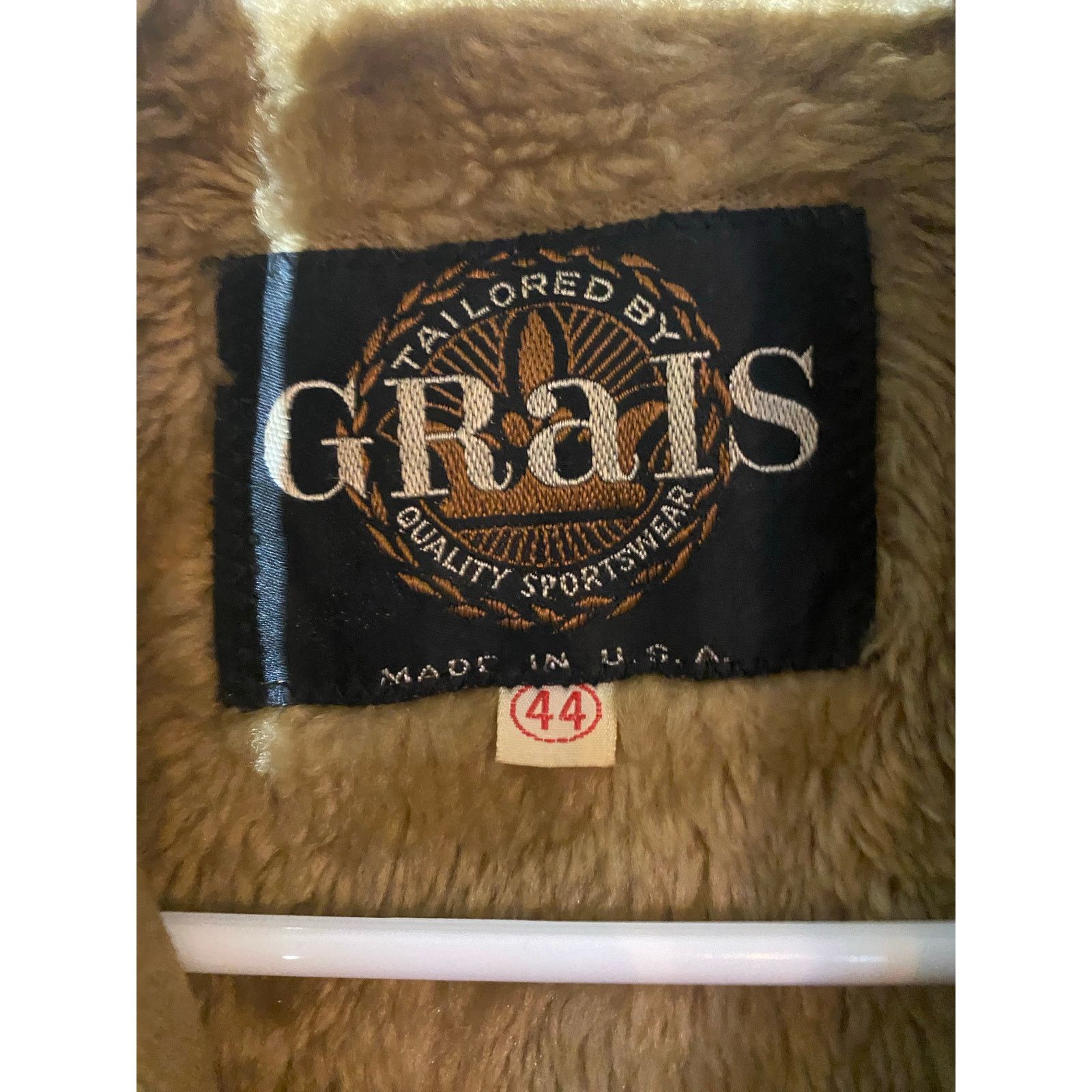 Gravis Vintage Grais Men's 44 Tan Wool/Fur Coat Size US S / EU 44-46 / 1 - 7 Thumbnail