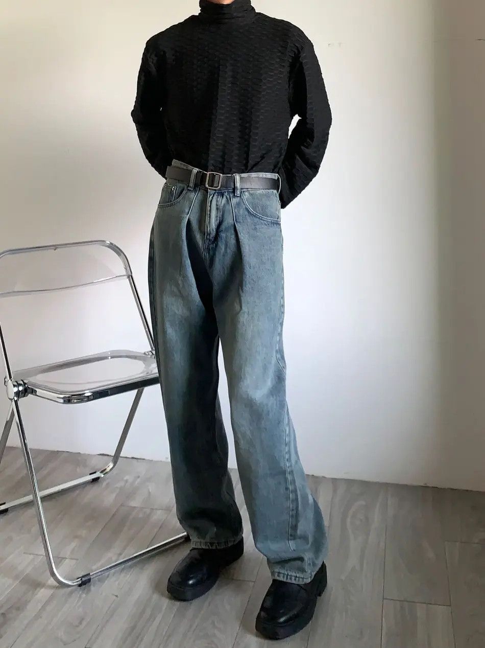 Japanese Brand × Jean Retro loose high street wide leg jeans Size US 32 / EU 48 - 4 Thumbnail