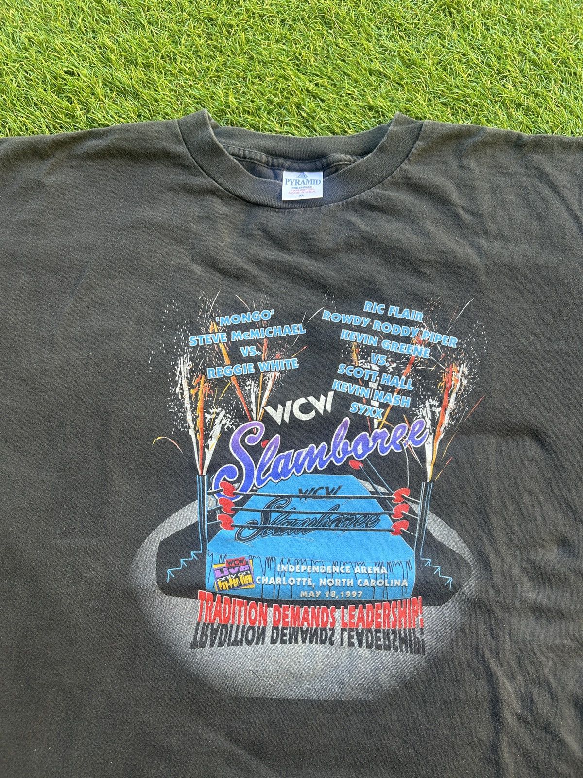 WCW/nWo Vintage T-shirt WCW Slamboree 1997 Pay Per View Eventt Size US XL / EU 56 / 4 - 2 Thumbnail
