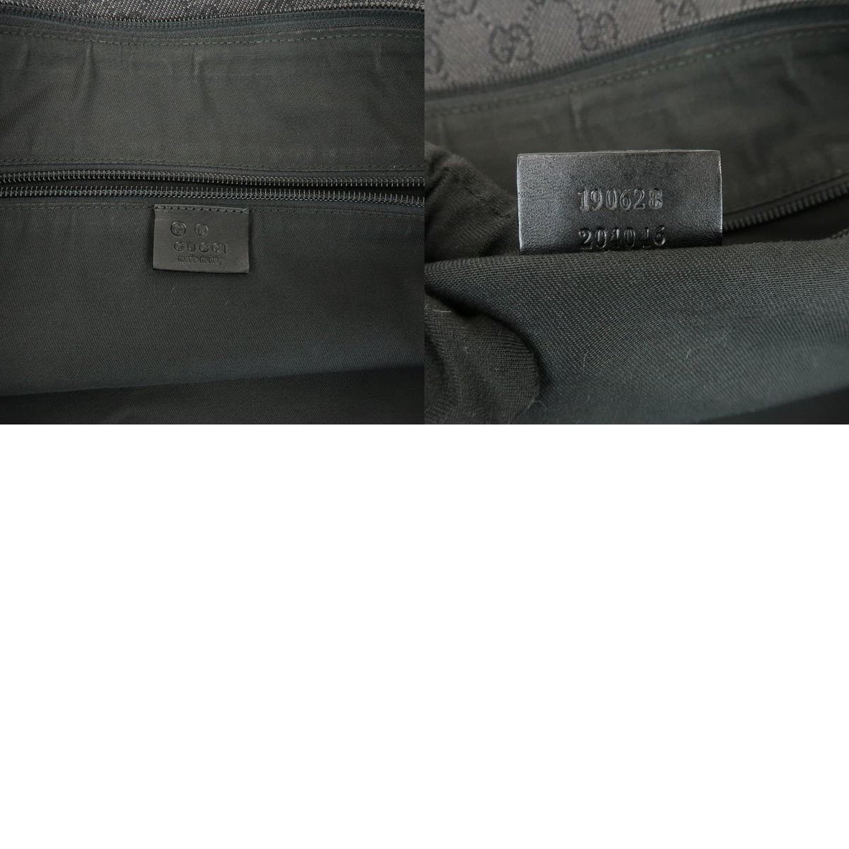 Gucci Gucci GG Monogram Denim Crossbody Bag Black Size ONE SIZE - 8 Thumbnail