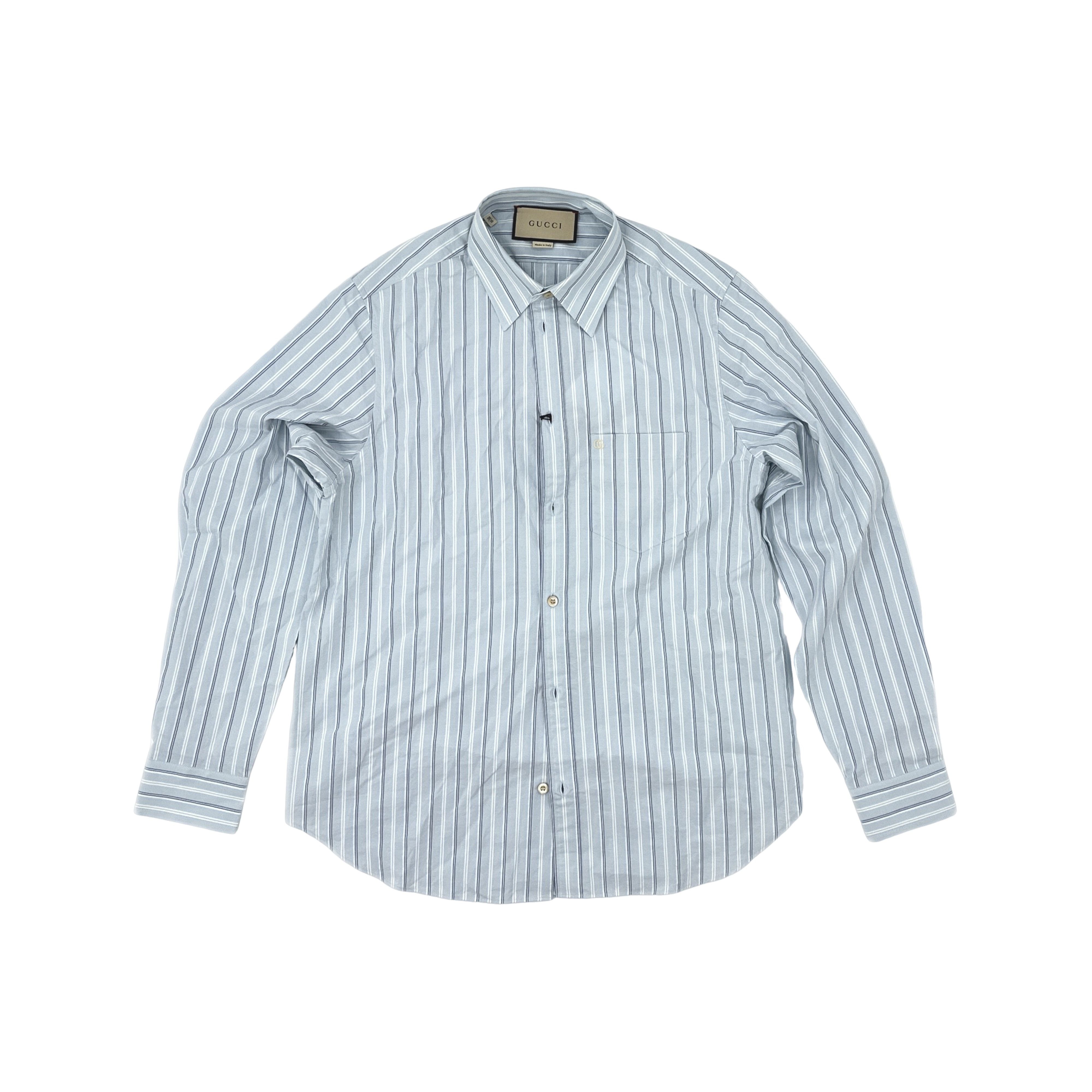 Gucci Gucci FW22 Striped Long Sleeve Button Up Shirt Size S Size US S / EU 44-46 / 1 - 1 Thumbnail