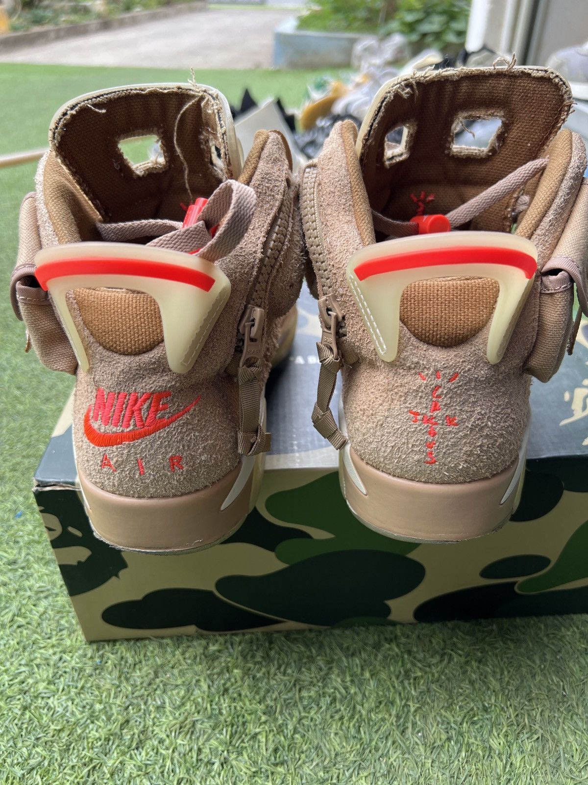 Jordan Brand × Travis Scott Travis Scott x Air Jordan 6 Retro SP British Khaki DH0690200 Size US 9.5 / EU 42-43 - 5 Thumbnail