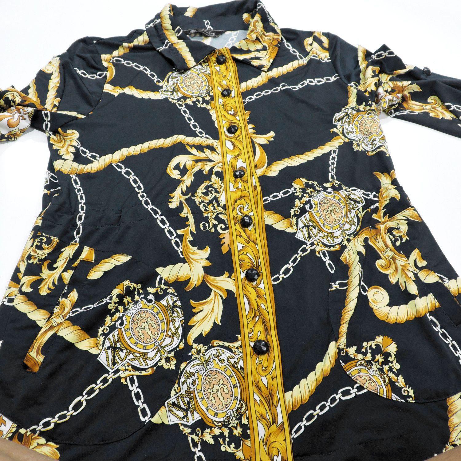 14th Addiction MID BY GARBENJUNG BAROQUE LONG SLEEVE SHIRT Size M / US 6-8 / IT 42-44 - 6 Thumbnail