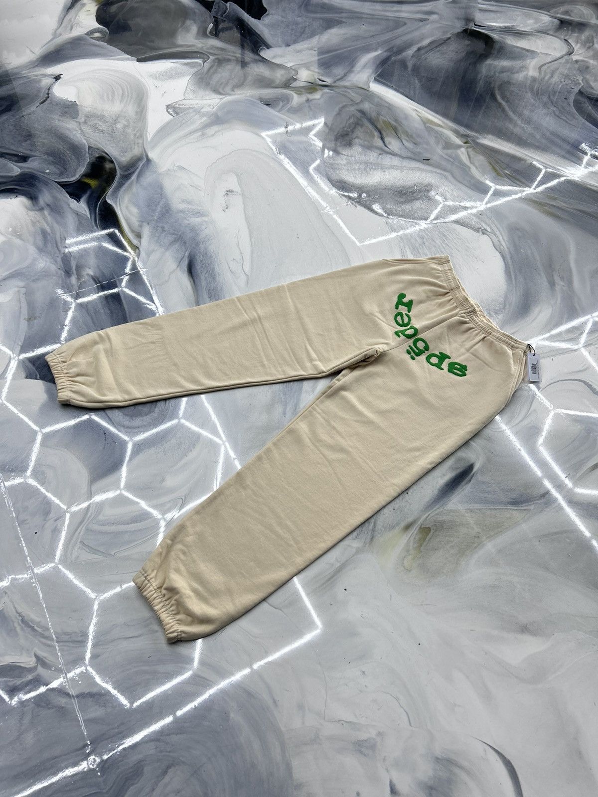 Sp5der Sp5der Web V2 Sweatpants Cream Green Size XL Size US 36 / EU 52 - 3 Thumbnail