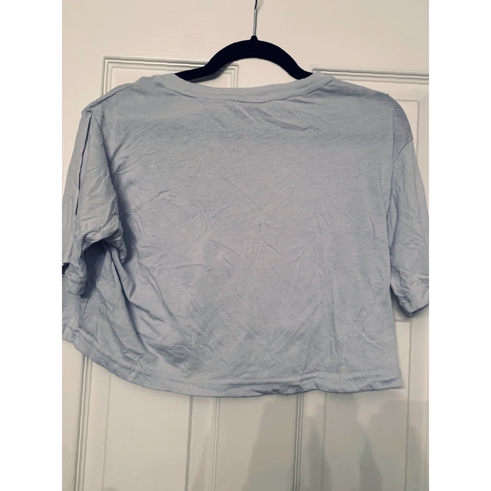 Nike VINTAGE Nike 90s Y2K Crop Top Knit T Shirt Women’s Medium Blue Mens Womens Girls Boys Size M / US 6-8 / IT 42-44 - 4 Thumbnail