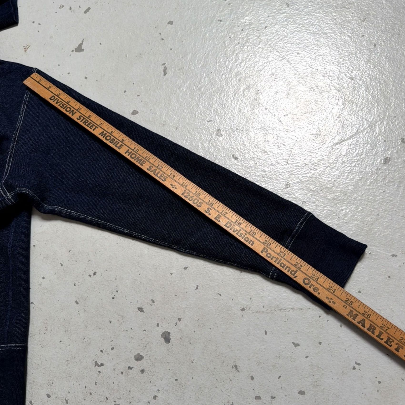 Vintage Samurai Jeans Co. Indigo Double V All Cotton Heavy Sweatshirt XXL Size US XXL / EU 58 / 5 - 5 Thumbnail