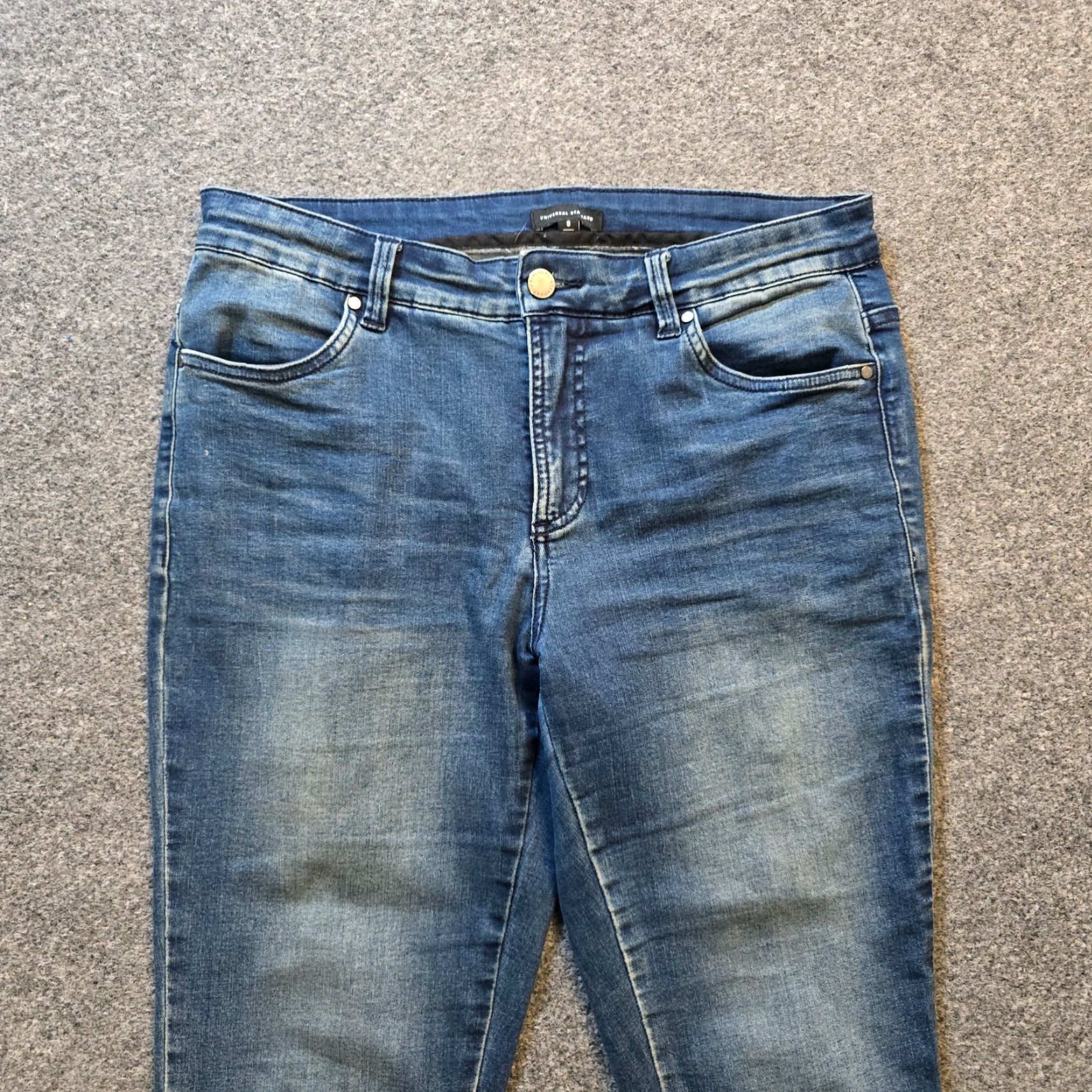 Vintage Universal Standard Jeans Women Size 8 Blue High Rise Tapered Skinny Casual Basic Jeans for Women Size 30" / US 8 / IT 44 - 2 Thumbnail