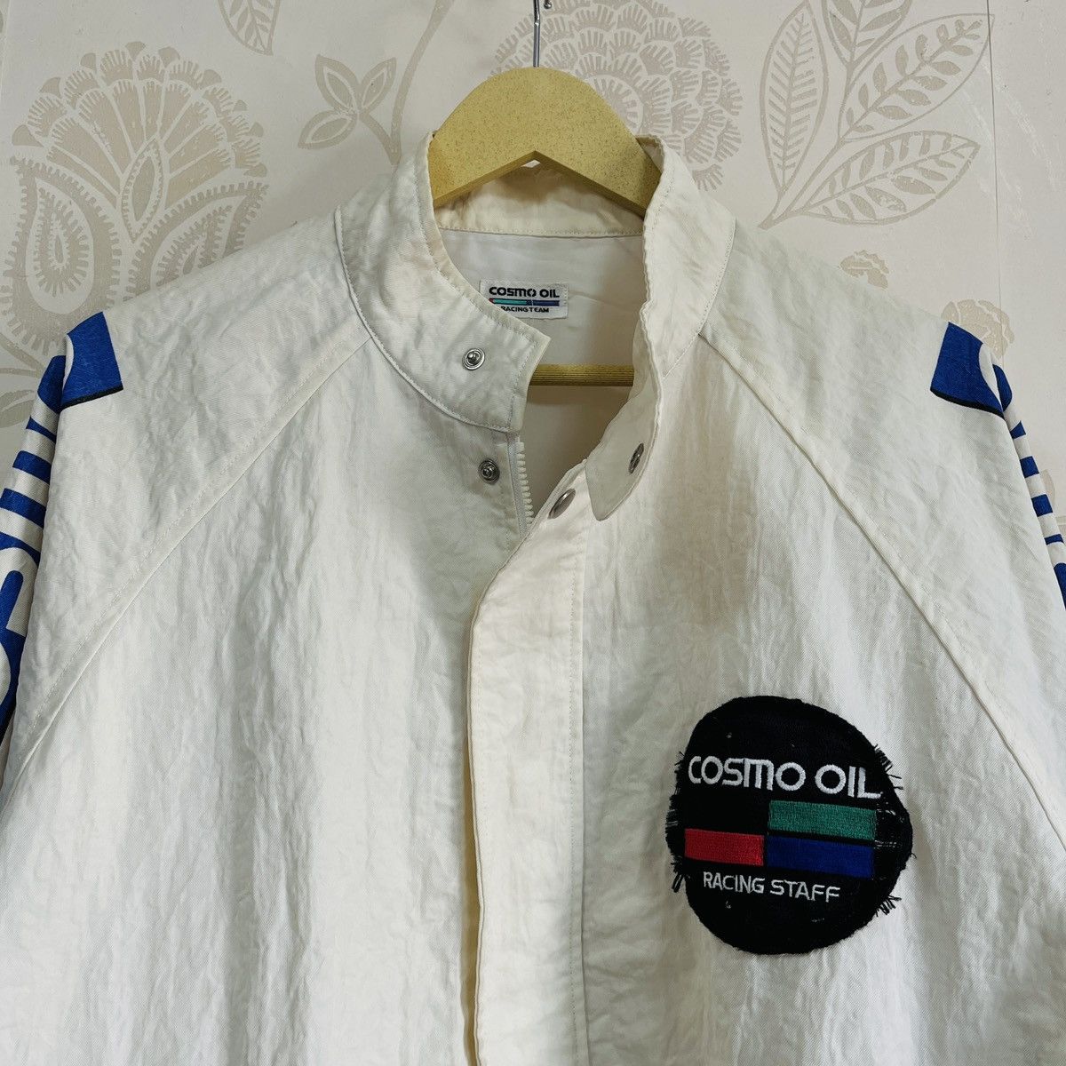 Japanese Brand Vintage 80s Cosmo Oil Racing Staff Bomber Jacket Size US L / EU 52-54 / 3 - 17 Thumbnail
