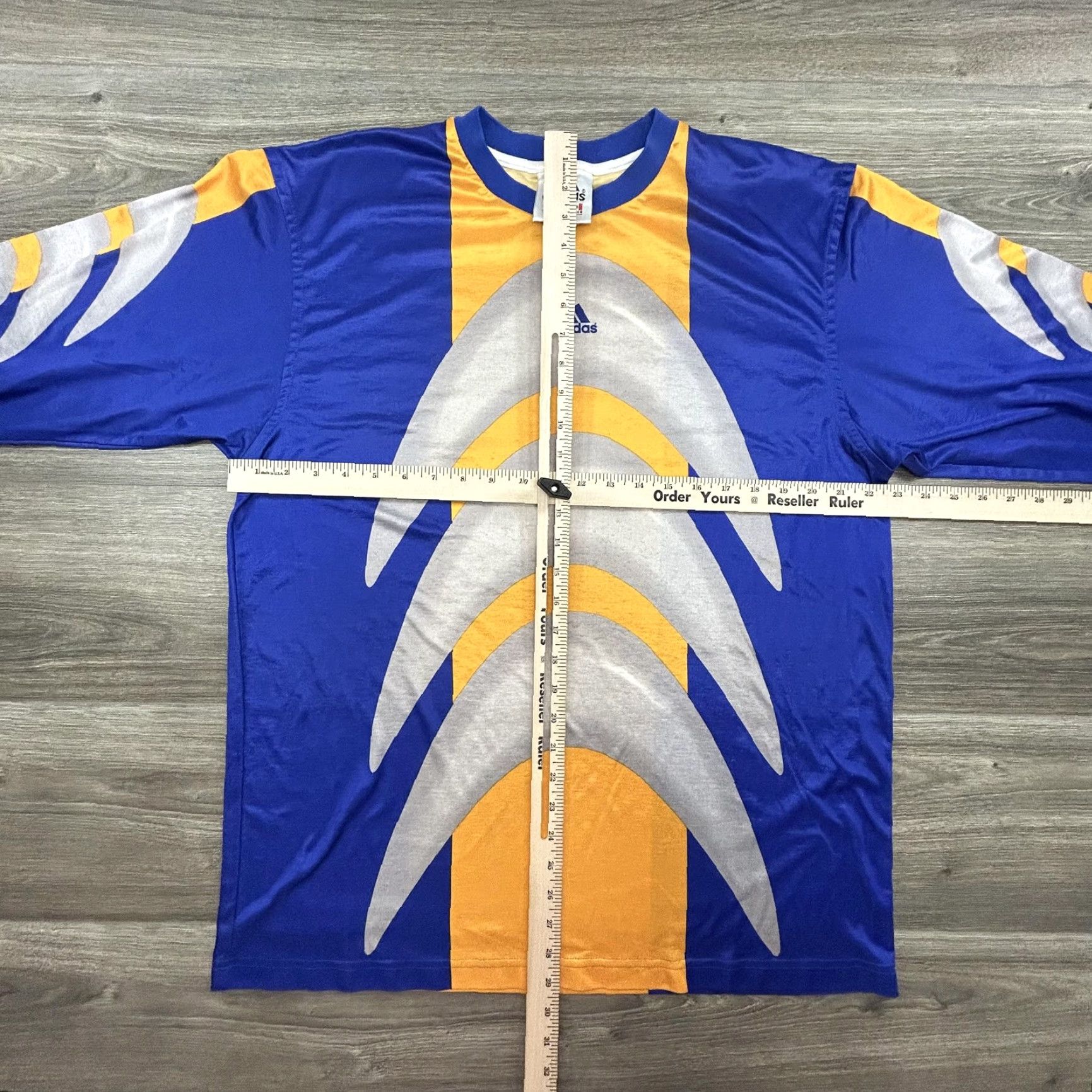 Adidas VINTAGE adidas Goalkeeper Jersey Mens Large Blue Long Sleeve Futbol Soccer 90s Size US L / EU 52-54 / 3 - 6 Thumbnail