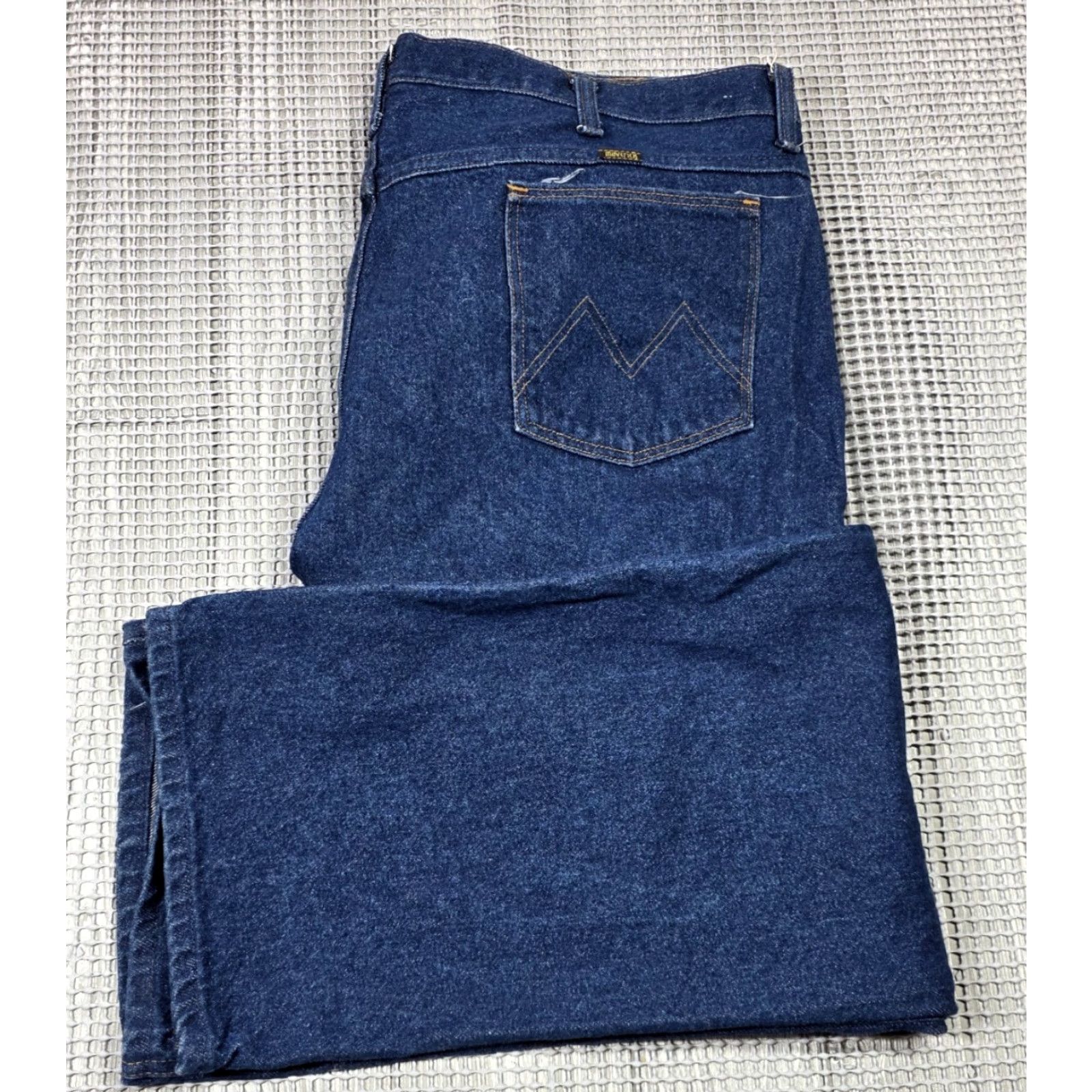 Denime VINTAGE Maverick Jeans Mens 44x30 Denim Blue Dark Wash 80s 90s USA Made Straight 5-Pocket Size US 44 / EU 60 - 2 Thumbnail