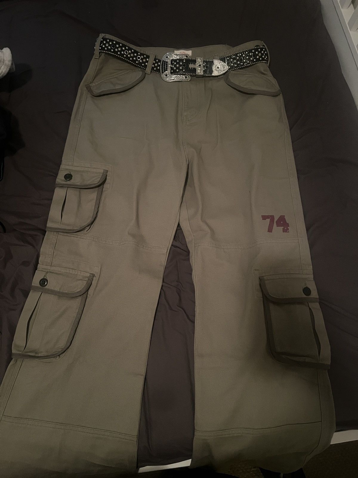 74iswar Green Cargos