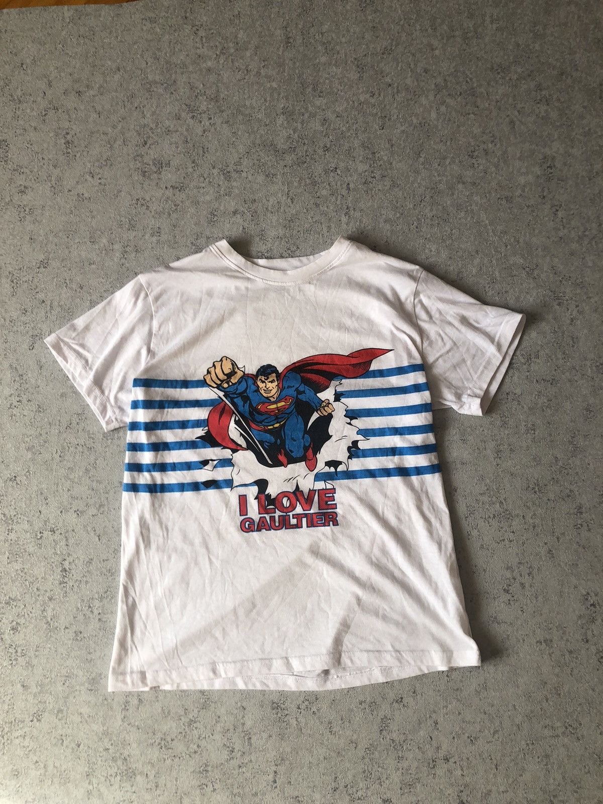 Dc Comics Designer Jean Paul Gaultier JEAN PAUL GAULTIER SUPERMAN TEE Grailed