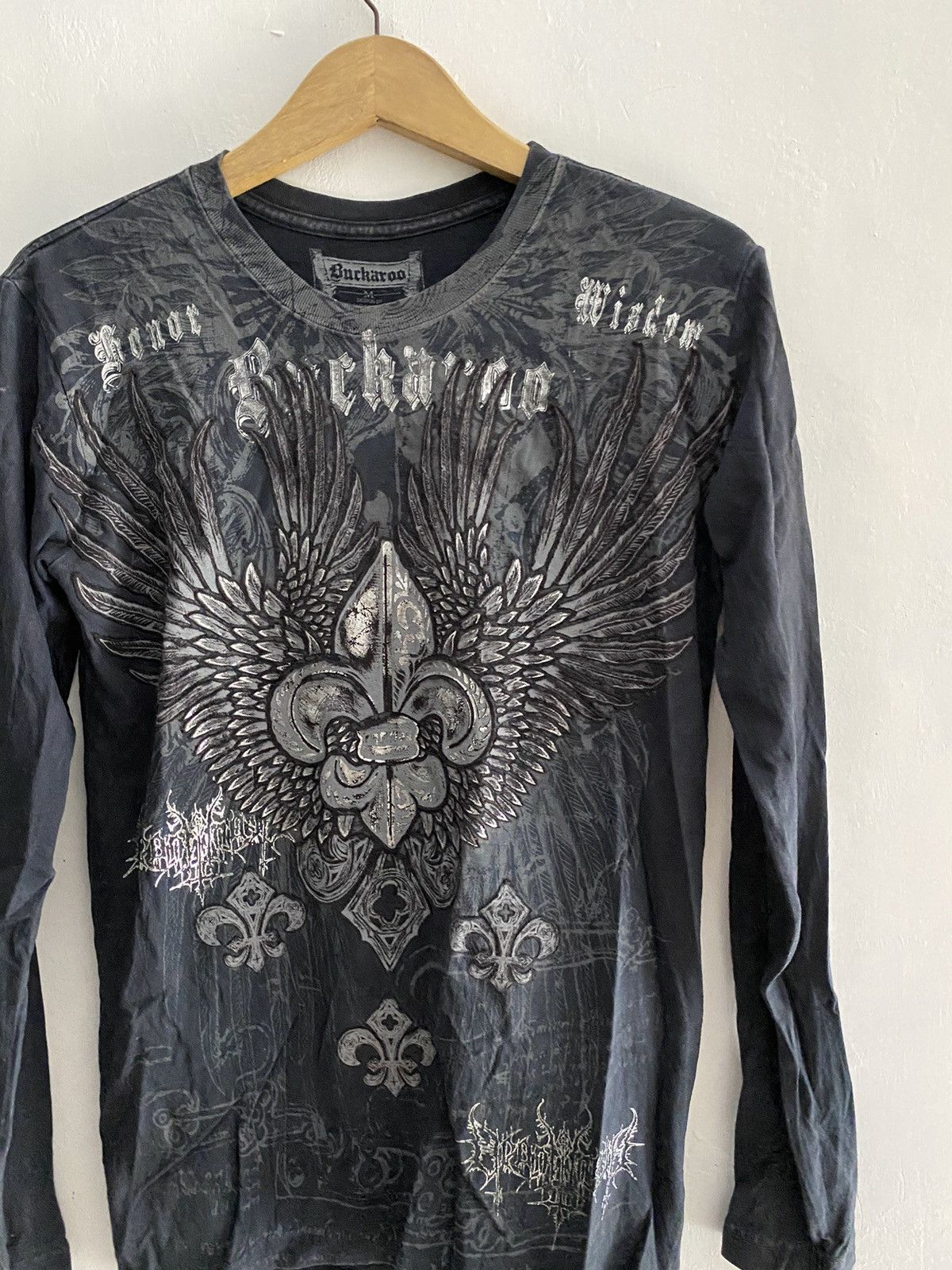 14th Addiction × If Six Was Nine × Japanese Brand Vintage buckaroo honor wisdom mega print longsleeve Size US M / EU 48-50 / 2 - 3 Thumbnail