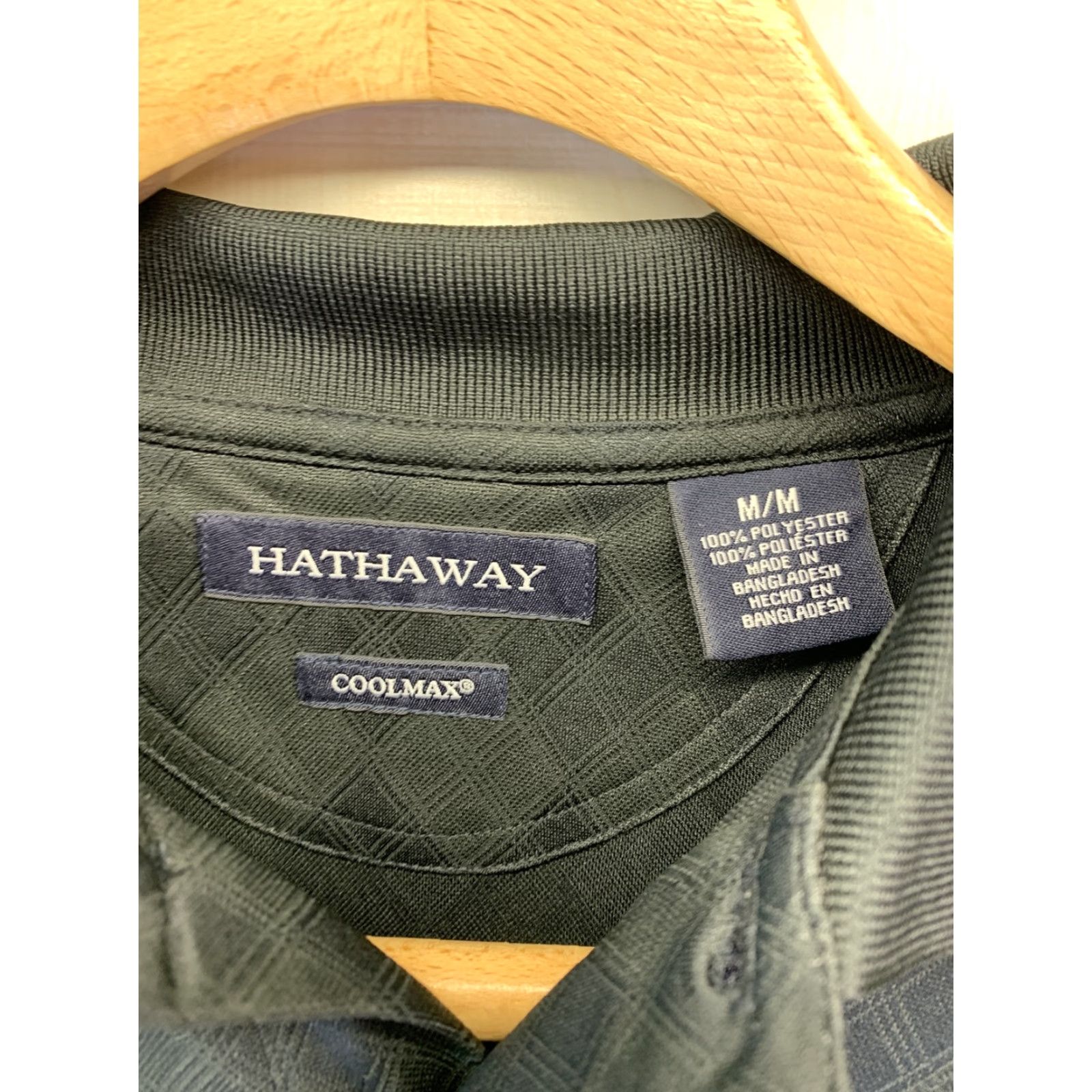 Vintage Hathaway Polo Shirt Men’s M Black Short Sleeve Collared Classic Casual Golf Prep - Size US M / EU 48-50 / 2 - 2 Thumbnail