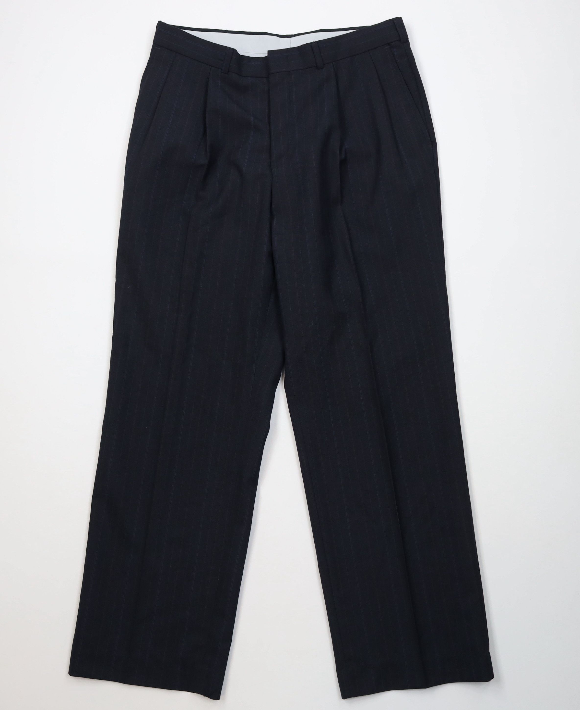 Vintage Vintage 70s Streetwear Knit Striped Wide Leg Chino Pants USA Size US 32 / EU 48 - 1 Thumbnail