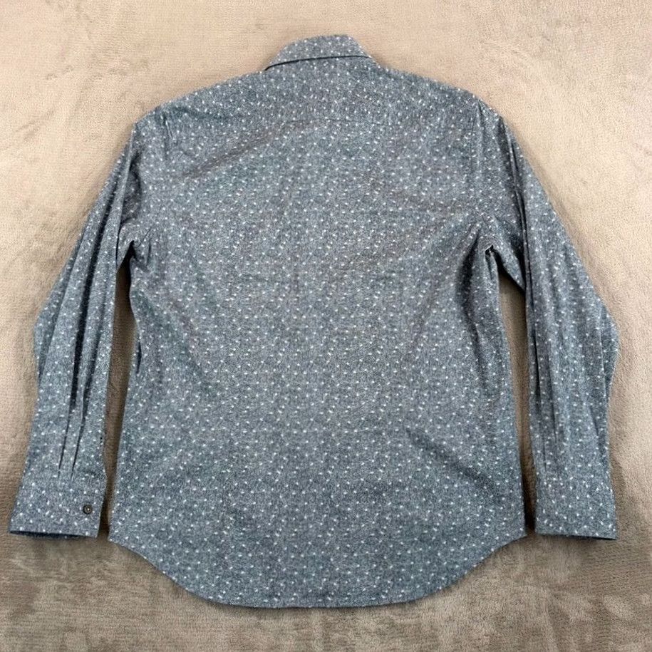 Robert Graham Robert Graham Modern American Flip Cuff Tailored Fit Shirt Chambray Blue Large Size US L / EU 52-54 / 3 - 4 Thumbnail
