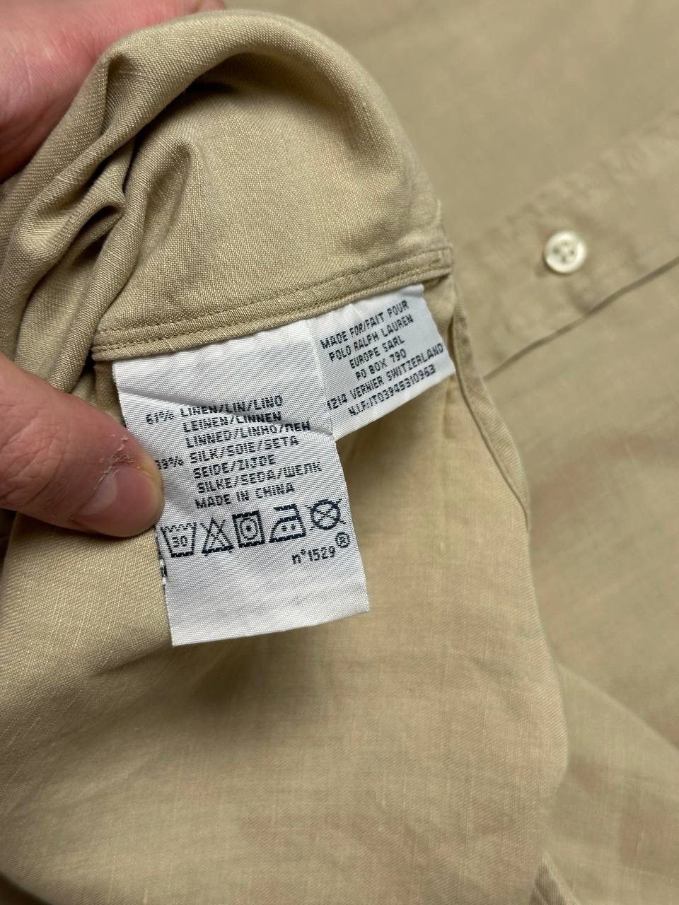Polo Ralph Lauren 90s Vintage Polo Ralph Lauren Linen Rare Old money Shirt Size US M / EU 48-50 / 2 - 6 Thumbnail