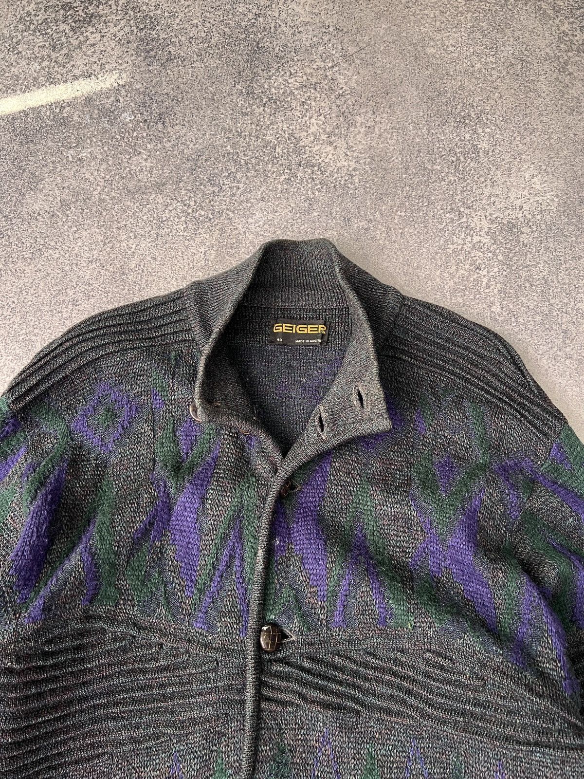 Designer × Vintage Vintage Geiger Austrian 100% Boiled Wool Cardigan Jacket Size US L / EU 52-54 / 3 - 8 Thumbnail