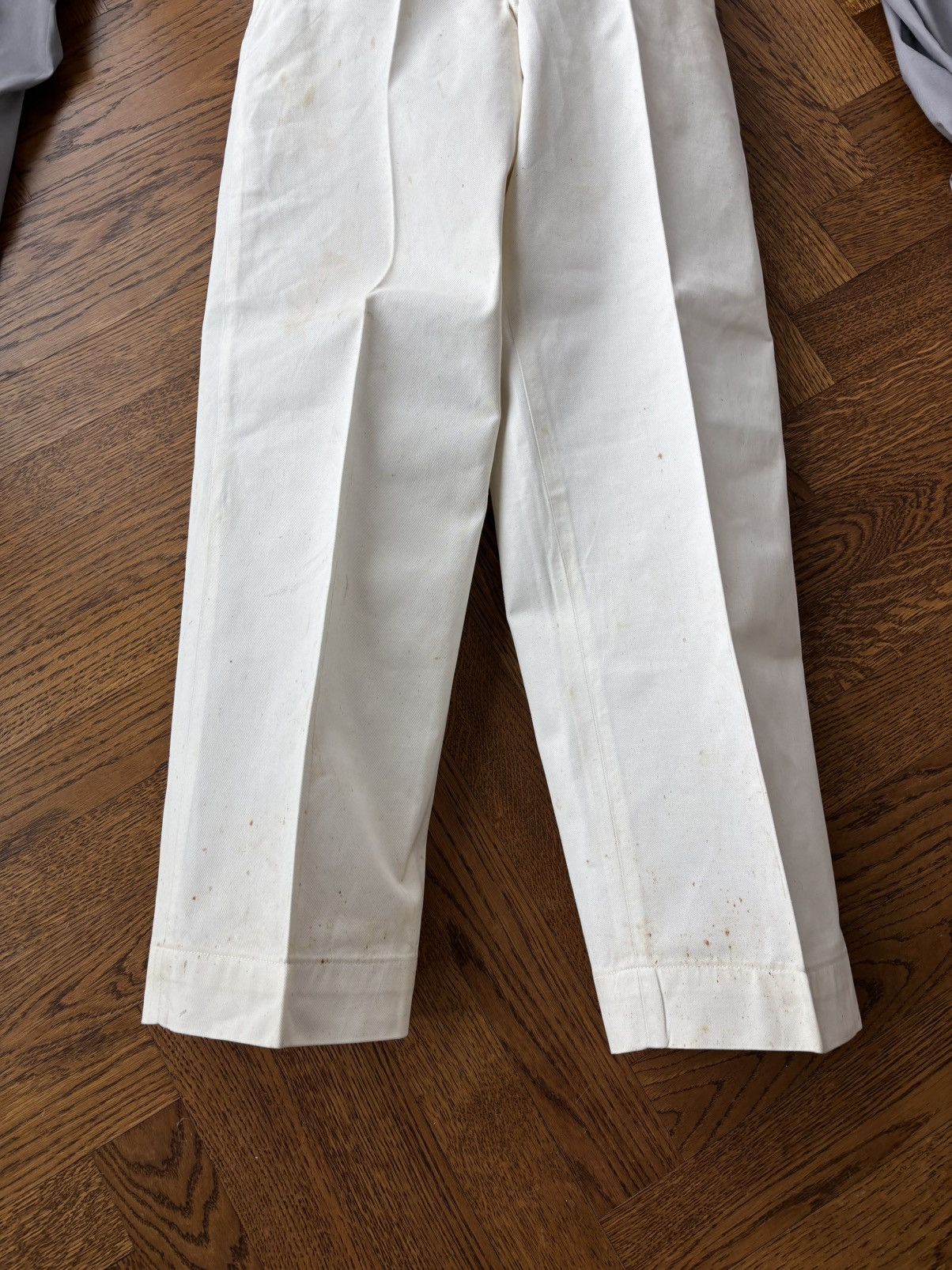 Vintage 1950s Trousers Vintage Dress Pants RCN Navy WW2 Structured Size 34R - 15 Thumbnail