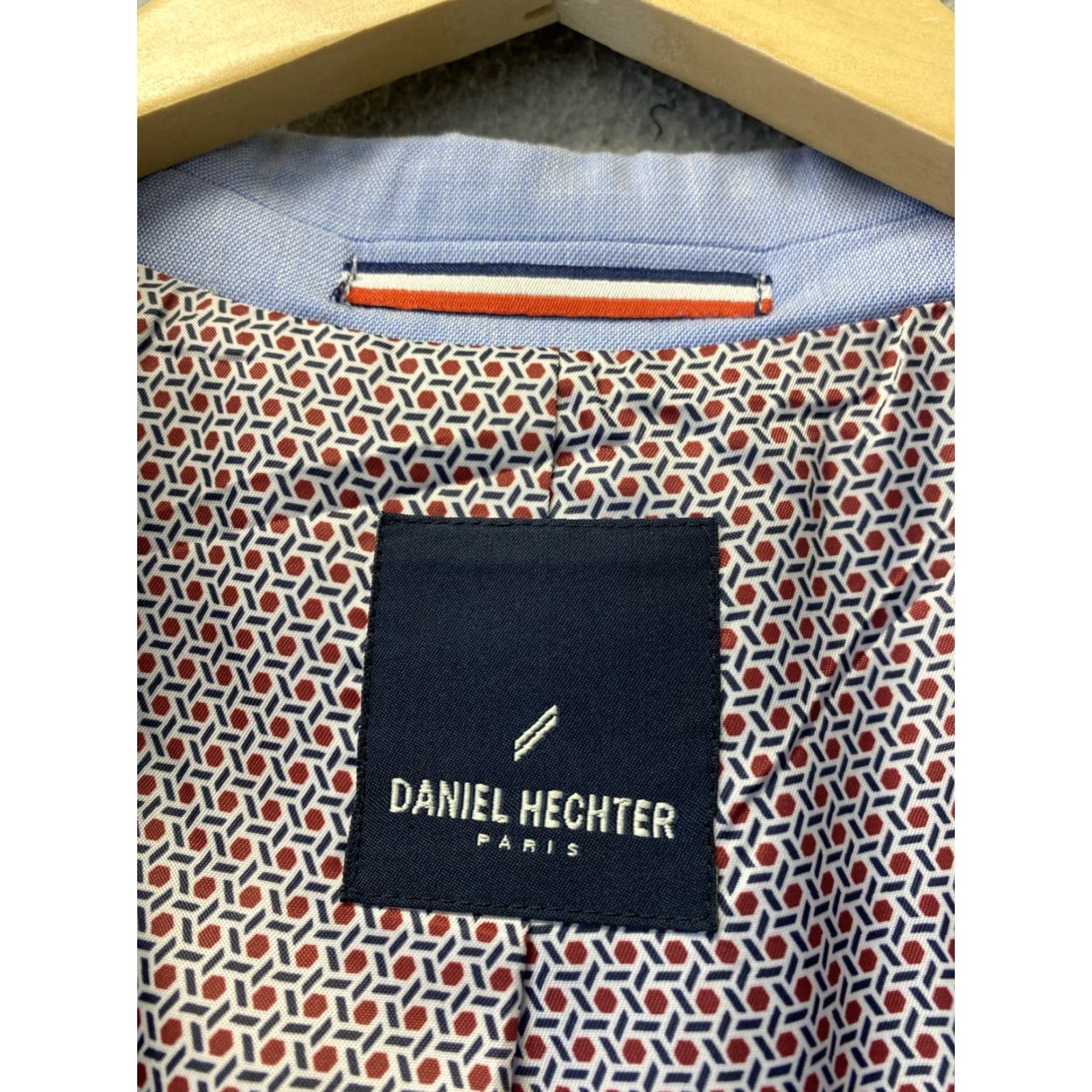 Vintage Daniel Hechter Tuxedo Jacket Blazer Notch Lapel One-Button Single-Breasted 2 Button Slim Regular Blue Men Size 38R - 4 Thumbnail