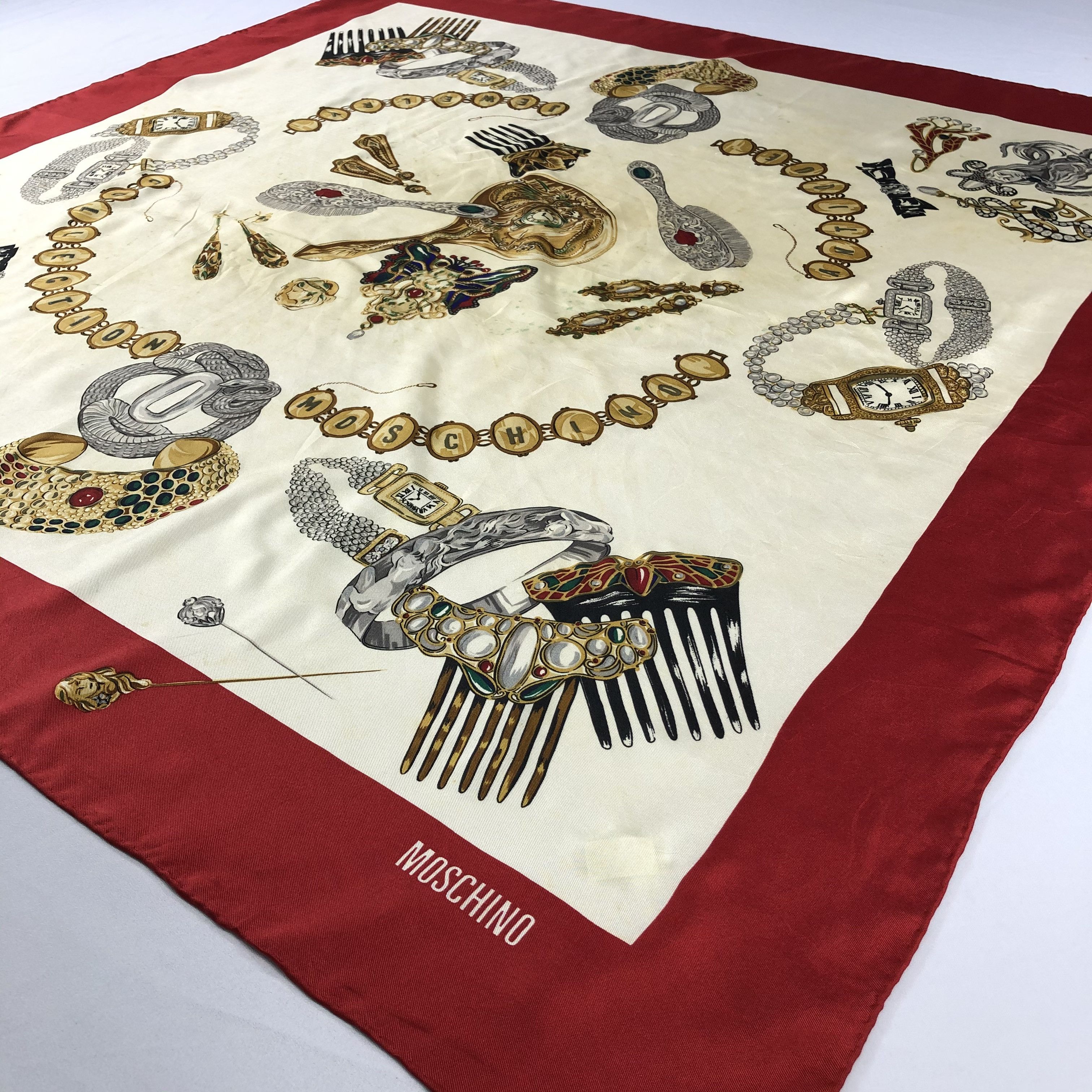 Vintage Vintage Moschino Silk Scarf Size ONE SIZE - 3 Thumbnail