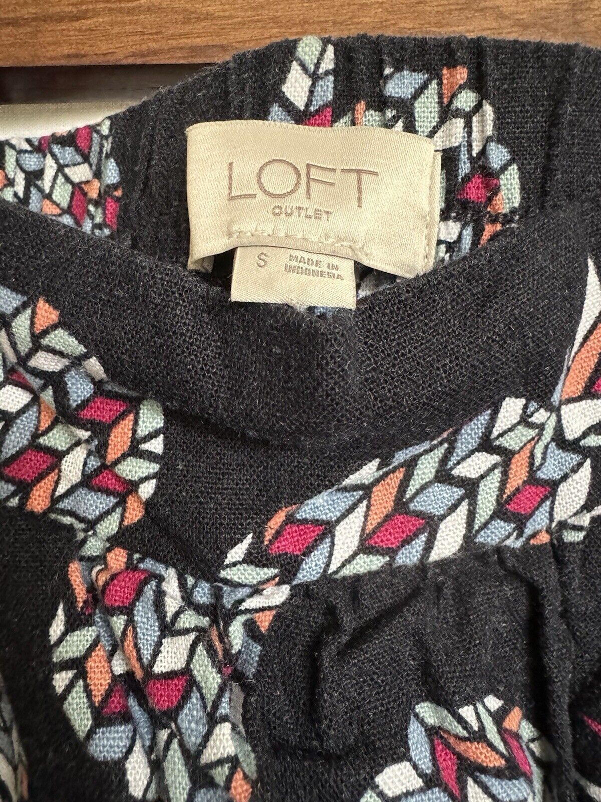 Loft Loft Navy Blue Multi Colored Pineapple Skirt Small With Poc Size 27" / US 4 / IT 40 - 4 Thumbnail