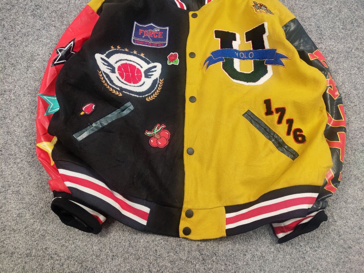 Vintage Smoke Rise Vintage Latermane Varsity Patch Bomber Jacket Size US L / EU 52-54 / 3 - 5 Thumbnail