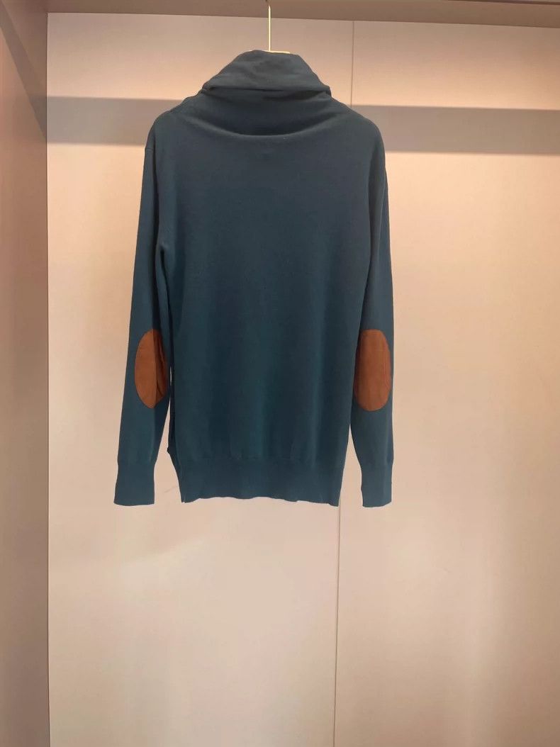 Loro Piana LORO PIANA Blue and green cashmere sweater Size M / US 6-8 / IT 42-44 - 2 Thumbnail