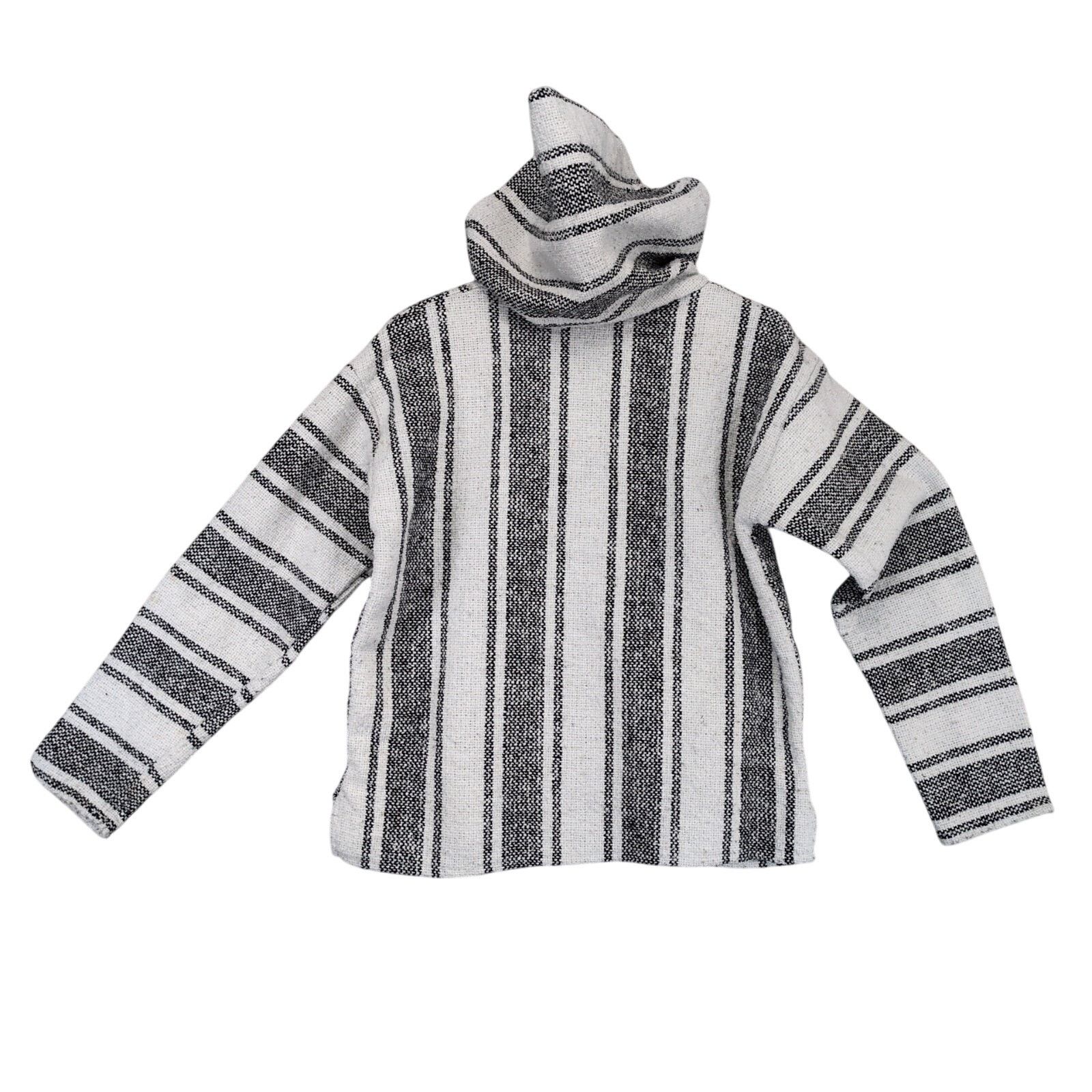 Vintage Vtg 90s Molina Men's M Black & White Mexican Baja Hoodie Size US M / EU 48-50 / 2 - 3 Thumbnail