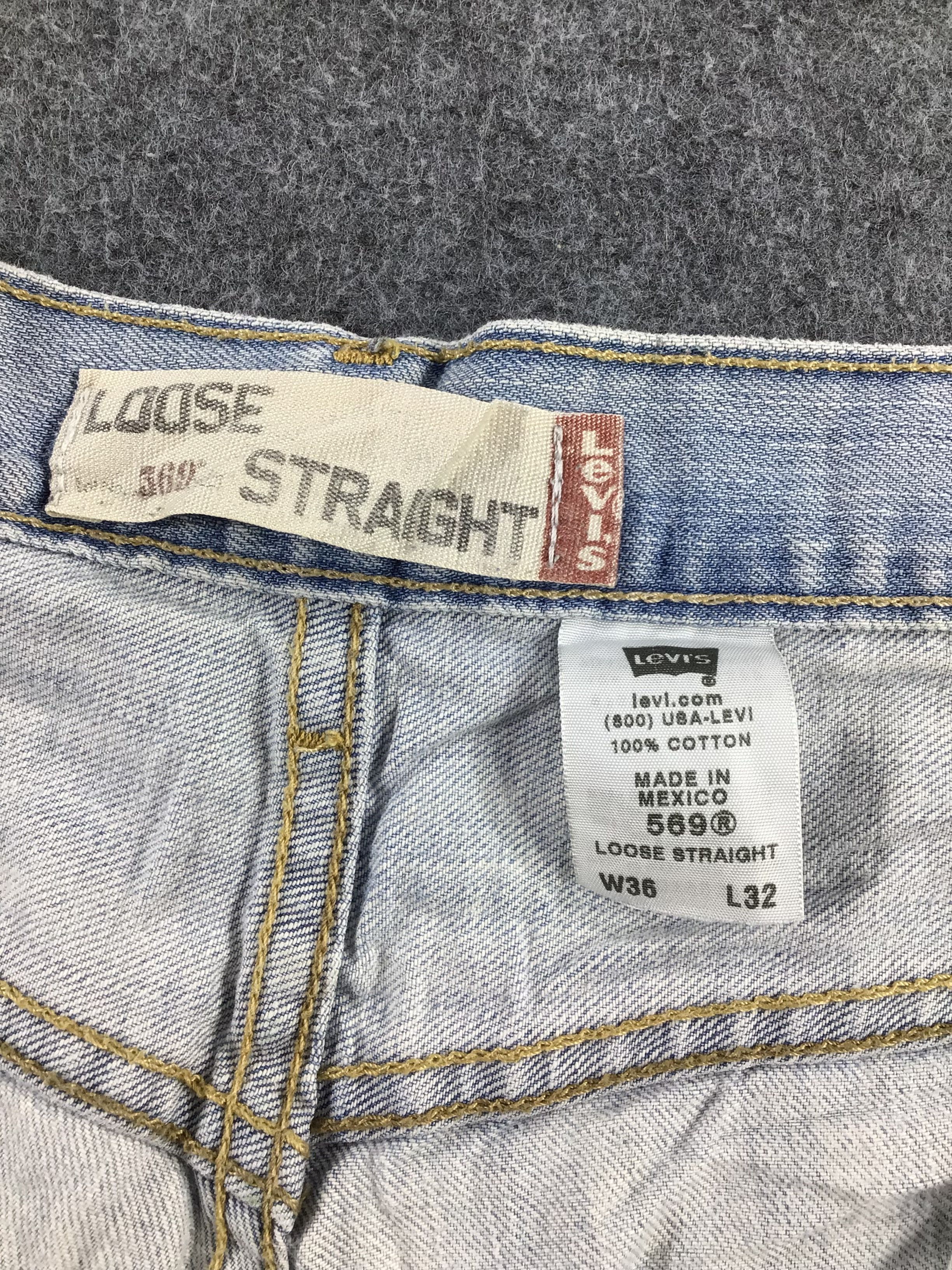 Levi's Vintage Levi's 569 Jeans Light Wash Straight Denim KJ233 Size US 37 - 10 Thumbnail