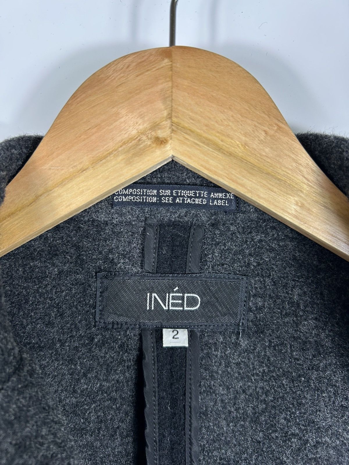 Designer × Japanese Brand × Yohji Yamamoto 🔥Ined Yohji Yamamoto Wool Single Breast Size XS / US 0-2 / IT 36-38 - 9 Thumbnail
