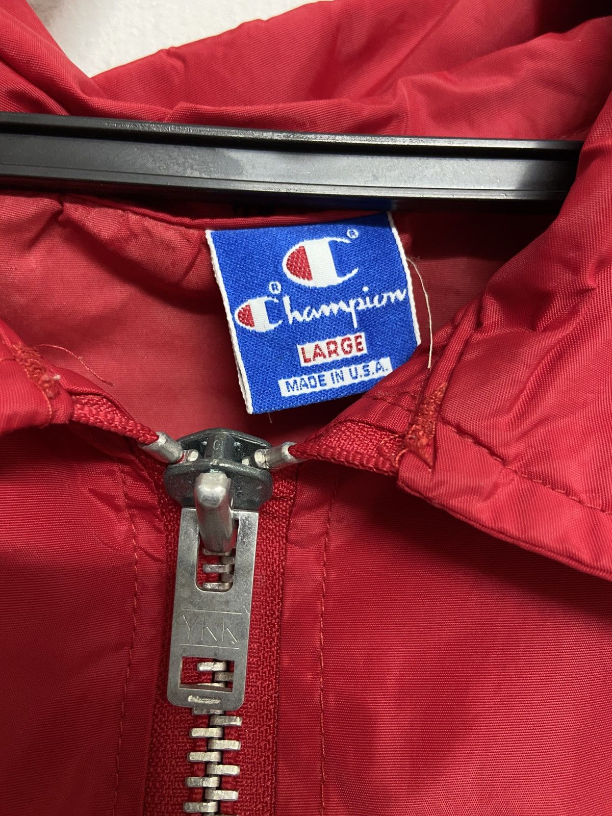 Champion Vintage Champion Windbreaker jacket Hoodie Size US L / EU 52-54 / 3 - 3 Thumbnail