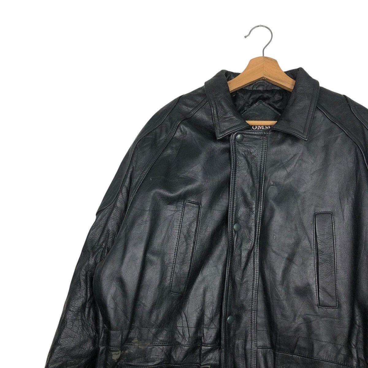 Japanese Brand 🔥VINTAGE BIKER LEATHE RJACKET BLANKET D’HOMME A HOMME Size US M / EU 48-50 / 2 - 9 Thumbnail