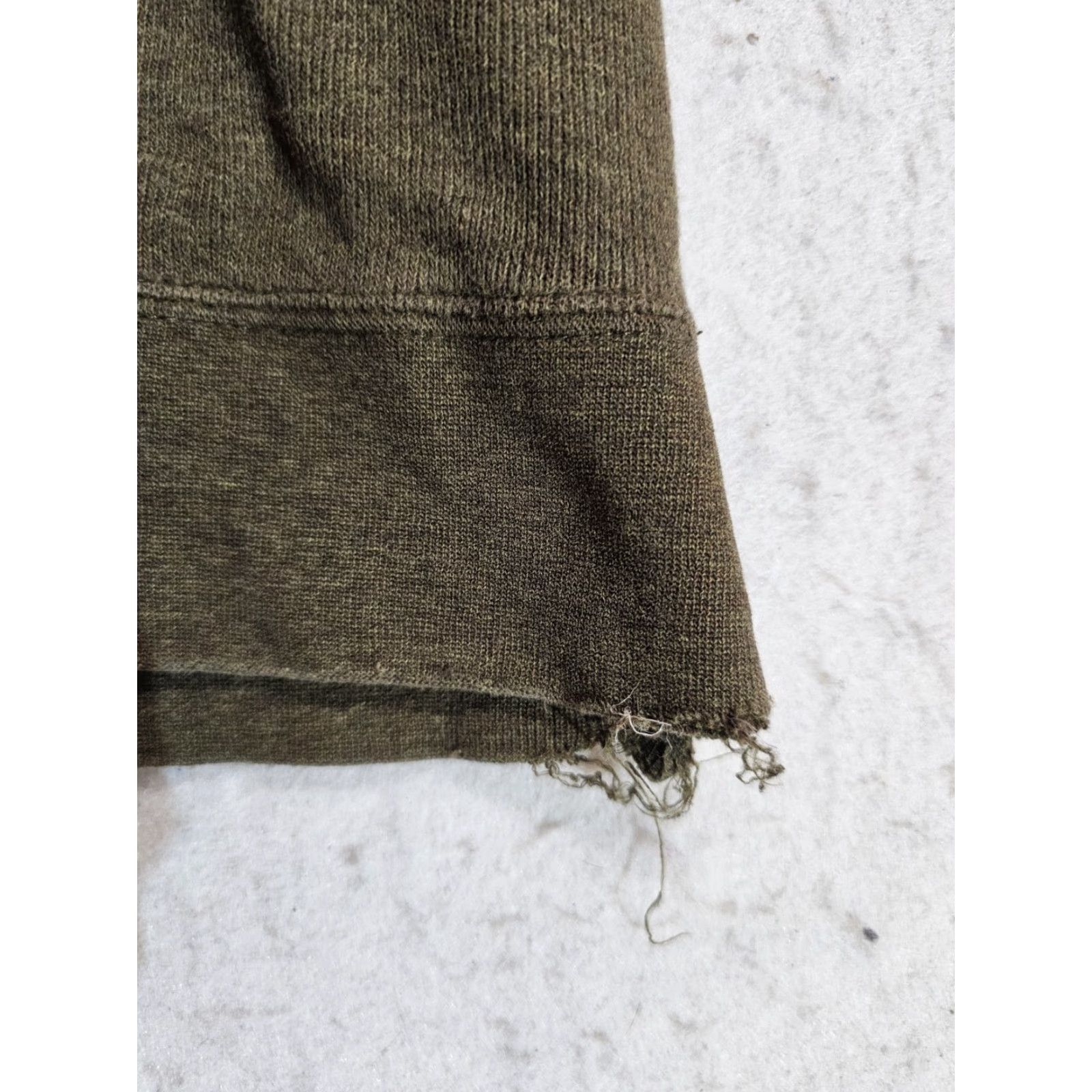 Orvis VINTAGE Orvis Classic 1/4 Zip 100% Cotton Mock Neck Pullover Mens 2XL Distressed Shirt Size US XXL / EU 58 / 5 - 7 Thumbnail