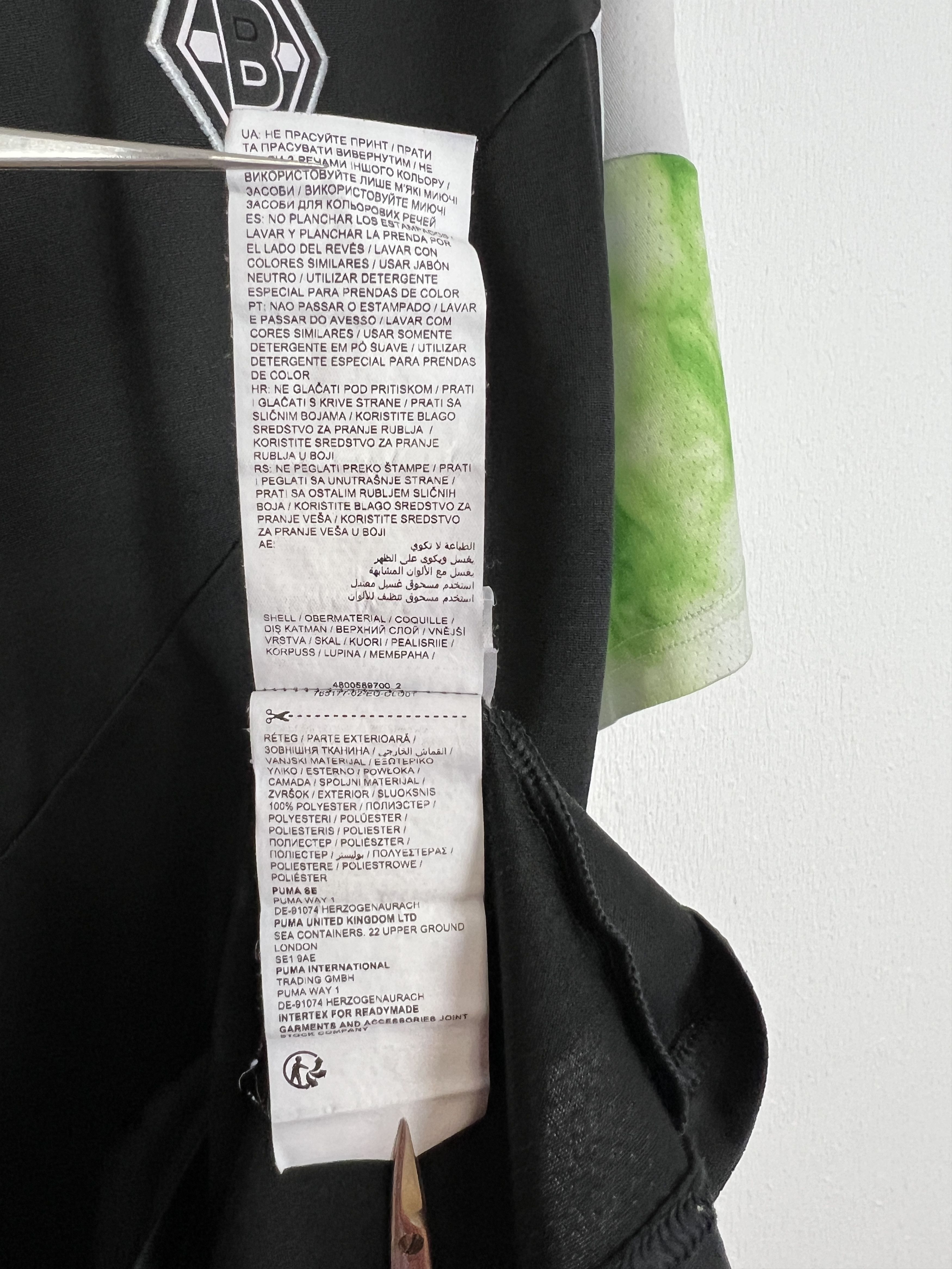 Puma 2022 Borussia Monchengladbach Puma Iconic Tee Football Shirt Size US XL / EU 56 / 4 - 9 Thumbnail