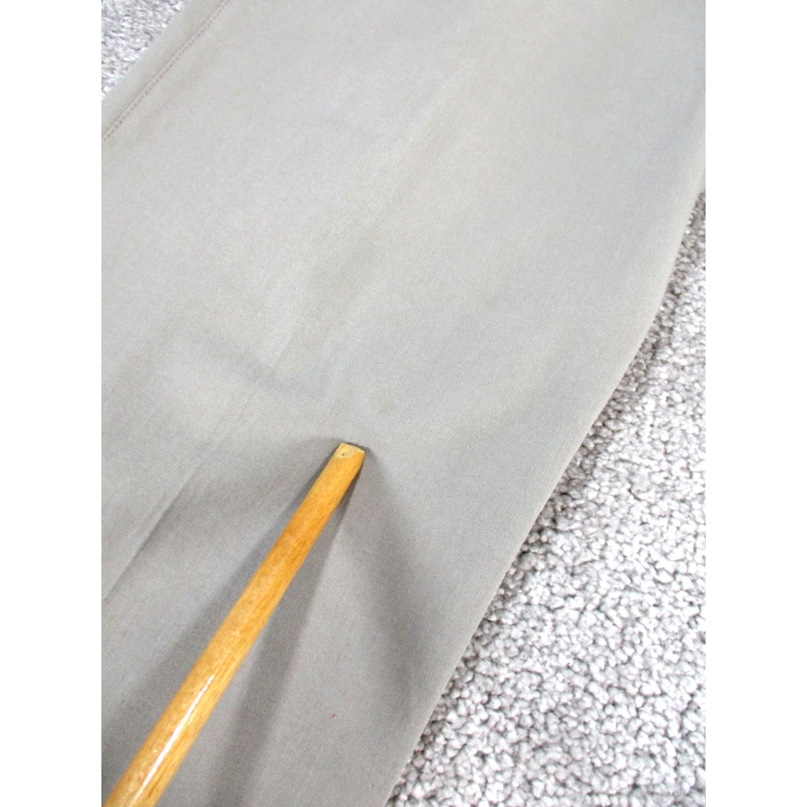 Bergdorf Goodman VINTAGE Gunex Dress Pants Womens 10 Gray Tapered Cotton Spandex 90s Office Wear Size 32" / US 10 / IT 46 - 7 Thumbnail