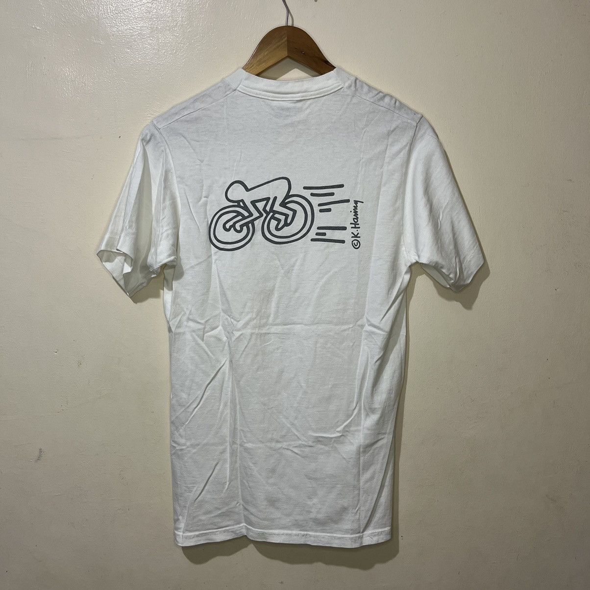 Keith Haring 90's Keith Haring "City Cycling" Pop Shop Shirt Size US S / EU 44-46 / 1 - 11 Thumbnail