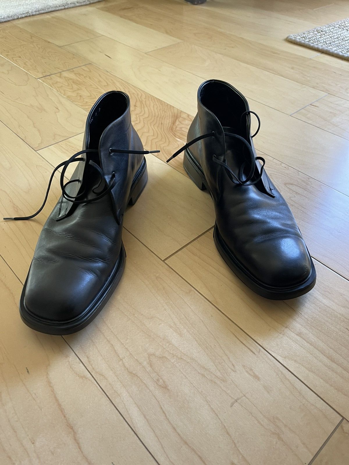 Salvatore Ferragamo Salvatore Feragamo mens boots 9 black made in italy Size US 9 / EU 42 - 2 Thumbnail