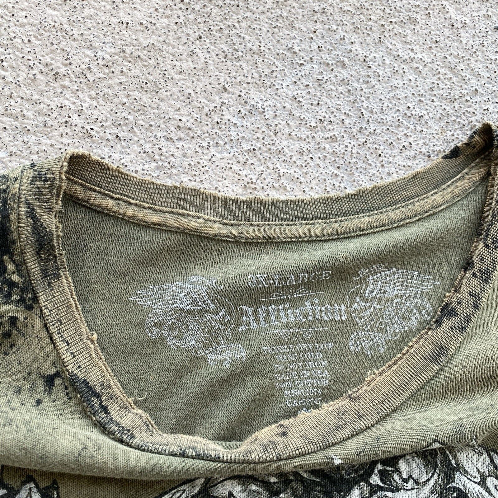 Affliction Crazy Affliction Skeleton T Shirt Tribal Vibe True Religion Size US XL / EU 56 / 4 - 10 Thumbnail