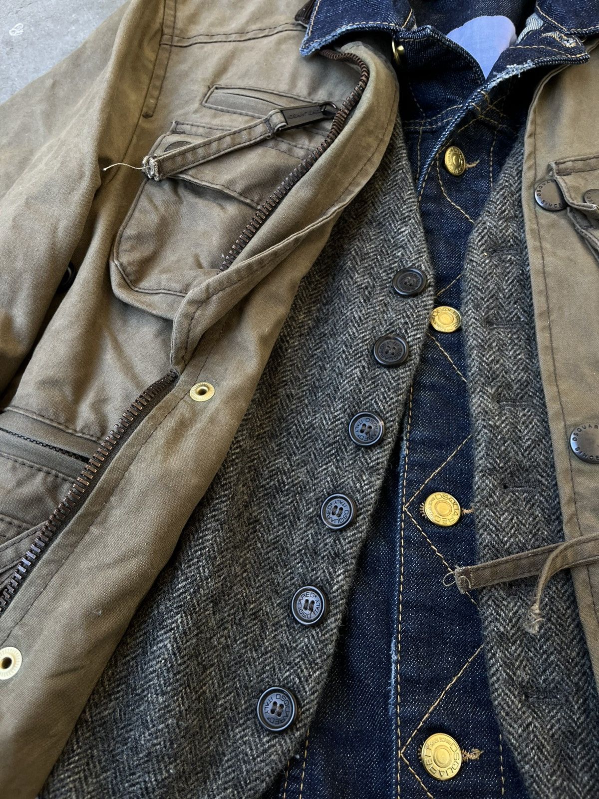 Dsquared2 Dsquared2 FW12 triple layered waxed jacket Size US S / EU 44-46 / 1 - 4 Thumbnail