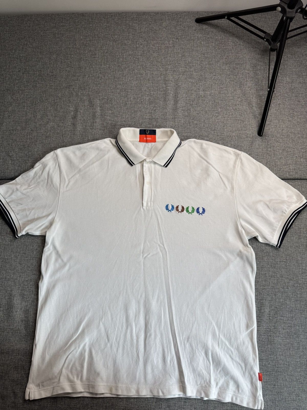 Fred Perry Fred Perry Beams Big Logo Collar white T-Shirt Size US L / EU 52-54 / 3 - 1 Thumbnail