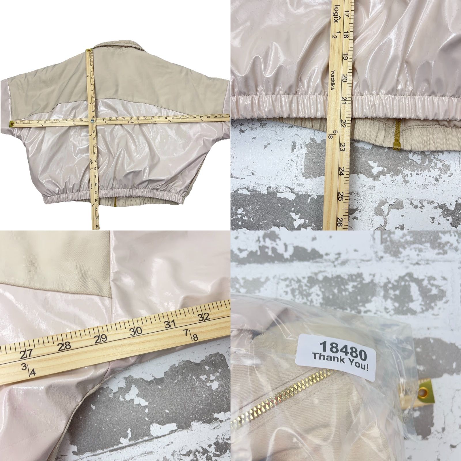 Nike VINTAGE Nike Jacket Women Medium Tan Puffer Windbreaker Loose Baggy Fit Ladies Size M / US 6-8 / IT 42-44 - 9 Thumbnail