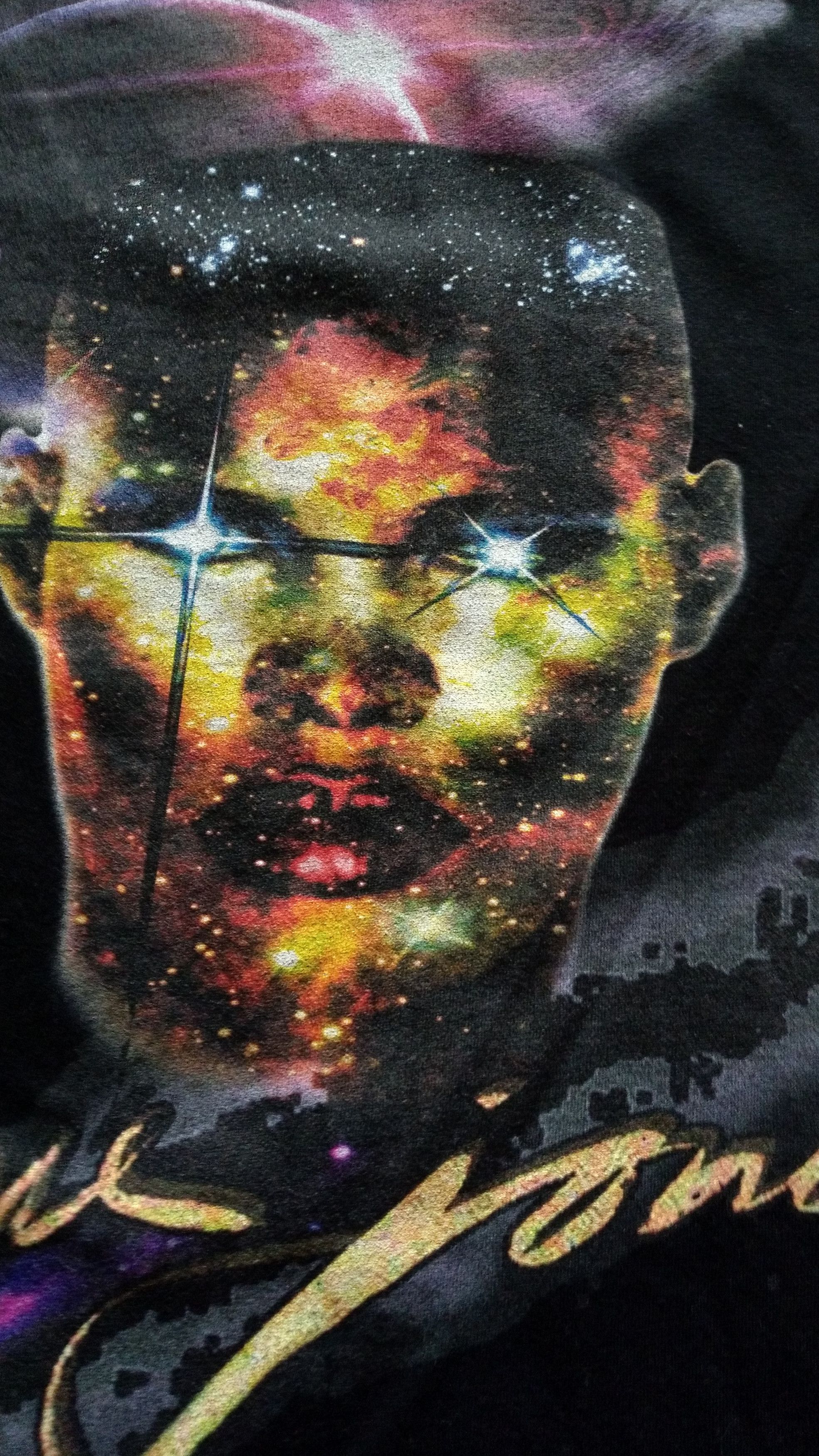 Band Tees × Vintage GRACE JONES Overprint Shirt Fan Print Tee Original 90s Size US M / EU 48-50 / 2 - 2 Thumbnail