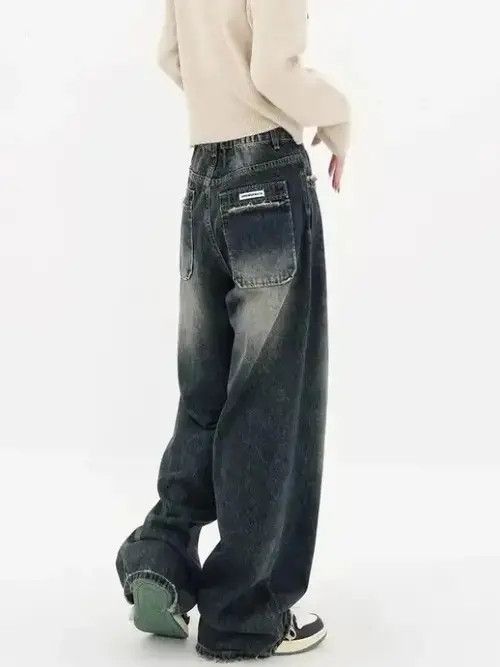 Japanese Brand × Vintage Women's Harajuku Style Loose Wide Leg Jeans Size 28" / US 6 / IT 42 - 3 Thumbnail