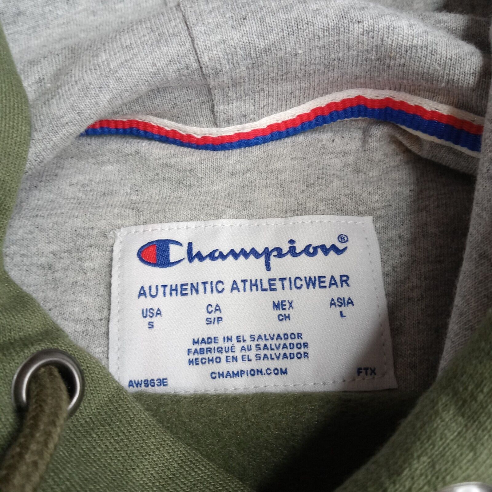 Champion Champion Hoodie Men's S Small Classic Logo Olive Green Size US S / EU 44-46 / 1 - 6 Thumbnail