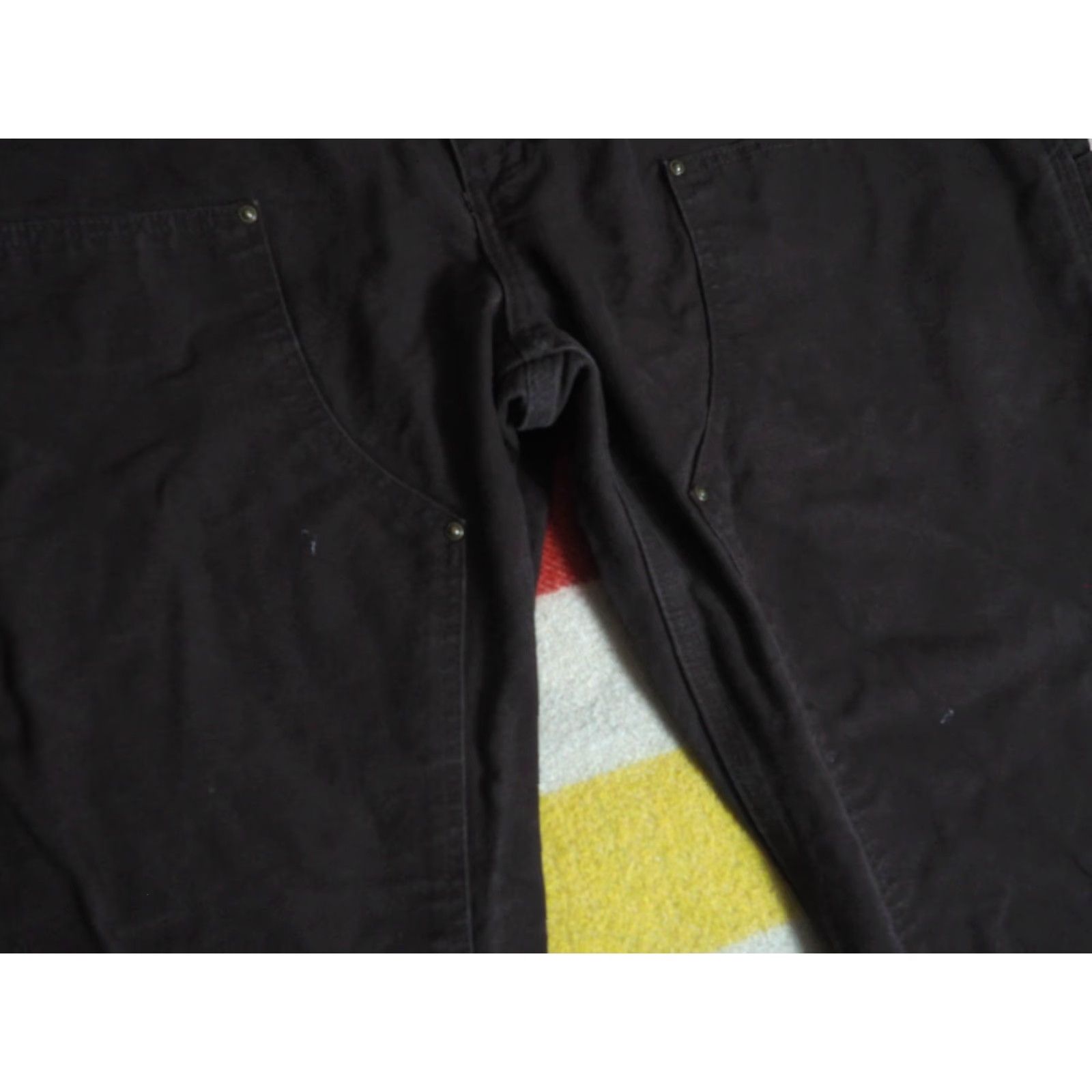 Carhartt VTG Carhartt Pants Dark Brown DK B Duck Canvas Double Knee 42x32 Work Mens Carhartt Pants Carpenter Size US 42 / EU 58 - 7 Thumbnail