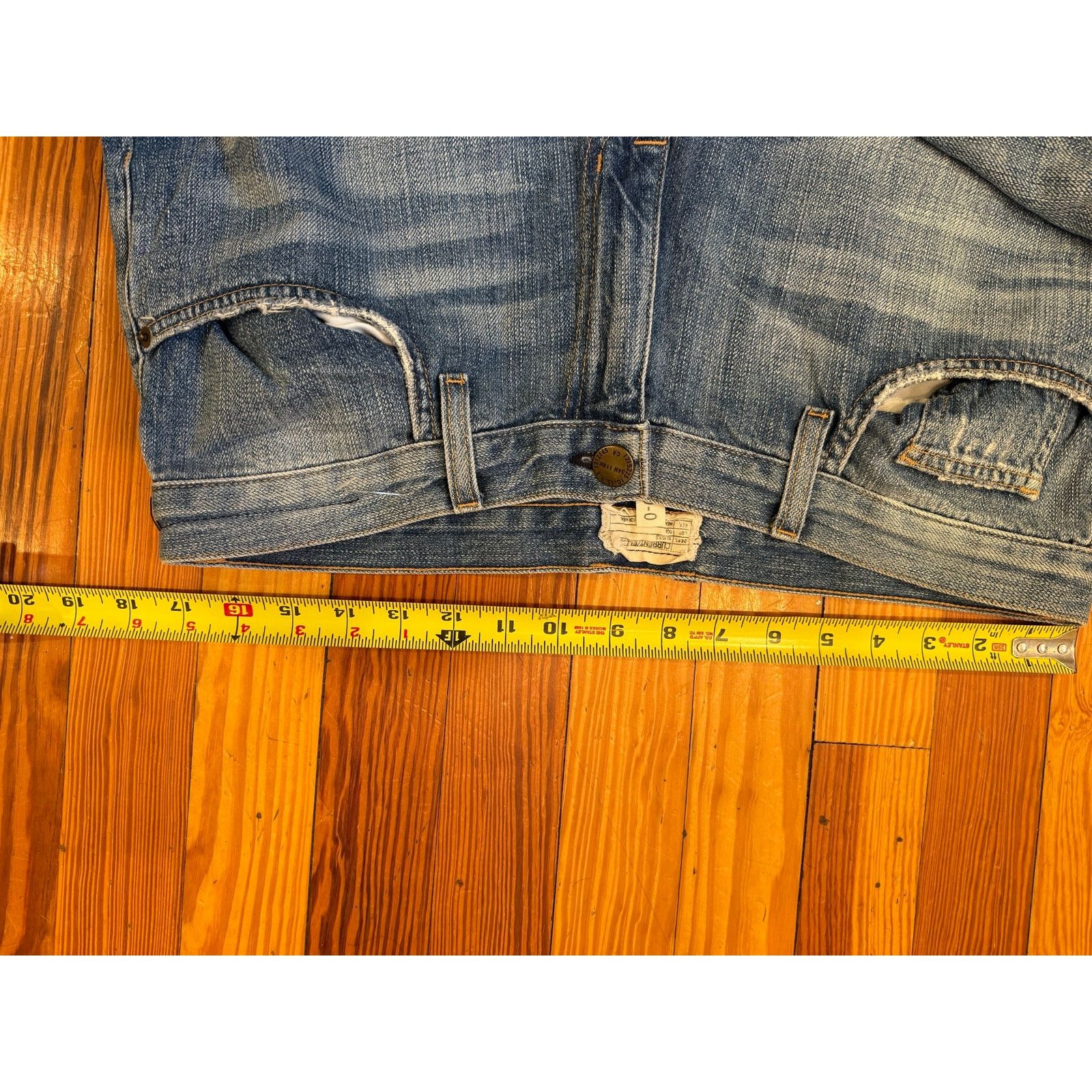 Current/Elliot Current Elliott The Boyfriend Straight Leg Jeans Sz 30 Size 30" / US 8 / IT 44 - 3 Thumbnail